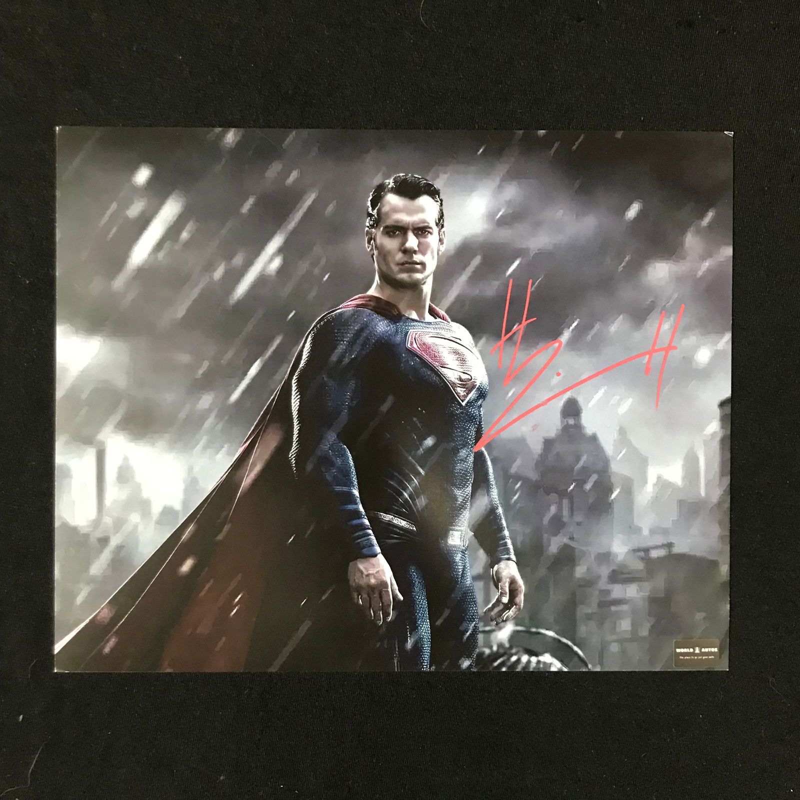 HENRI CAVILL SIGNED 'SUPERMAN' 8X10 PHOTO WORLD AUTOS COA (1 of 1)