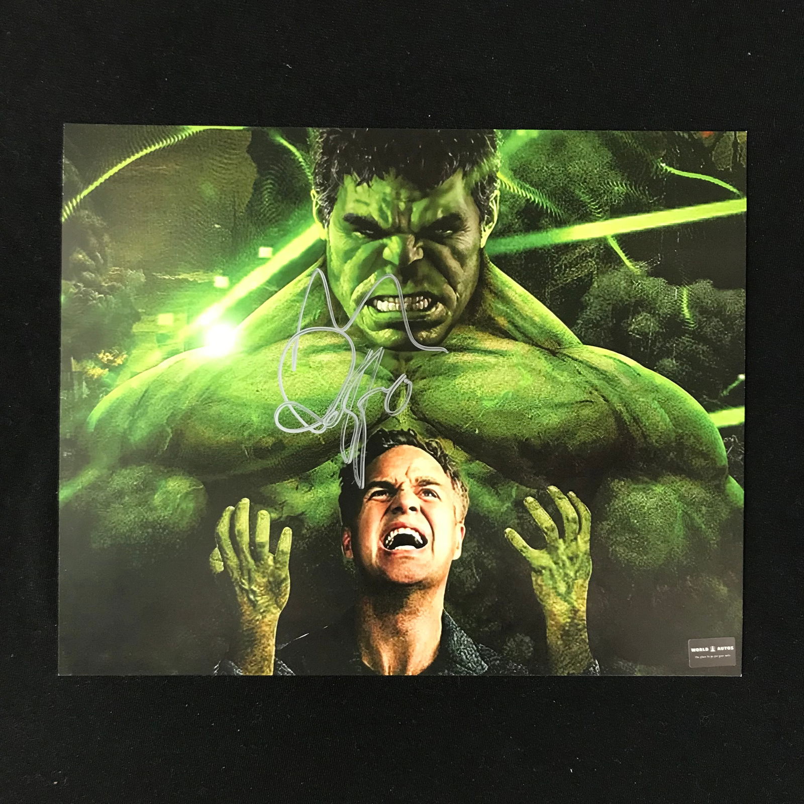 MARK RUFFALO SIGNED 'THE HULK' 8X10 PHOTO WORLD AUTOS COA (1 of 1)