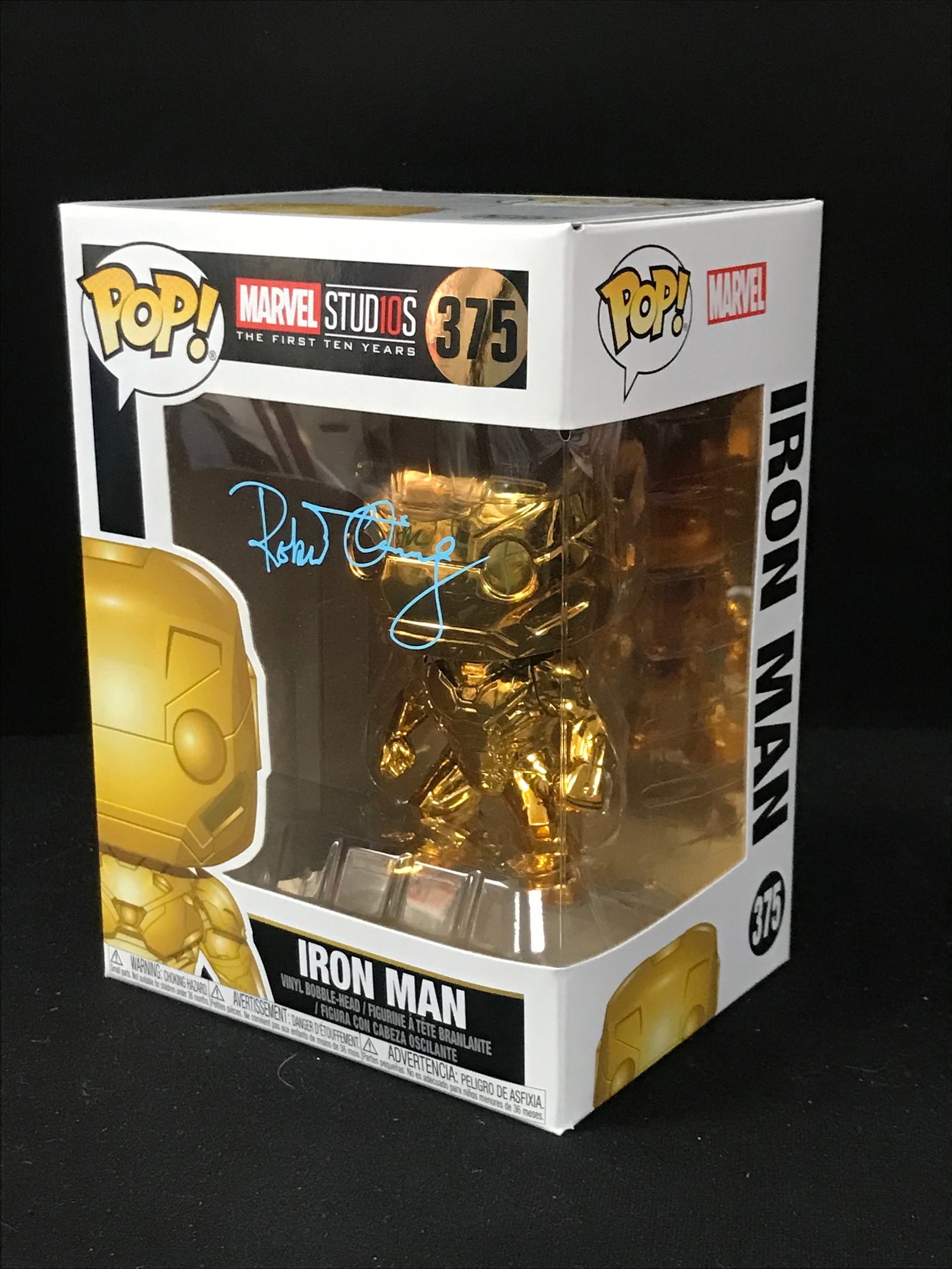 ROBERT DOWNEY JR. SIGNED "IRON MAN" FUNKO POP!: Prices are in Canadian dollars