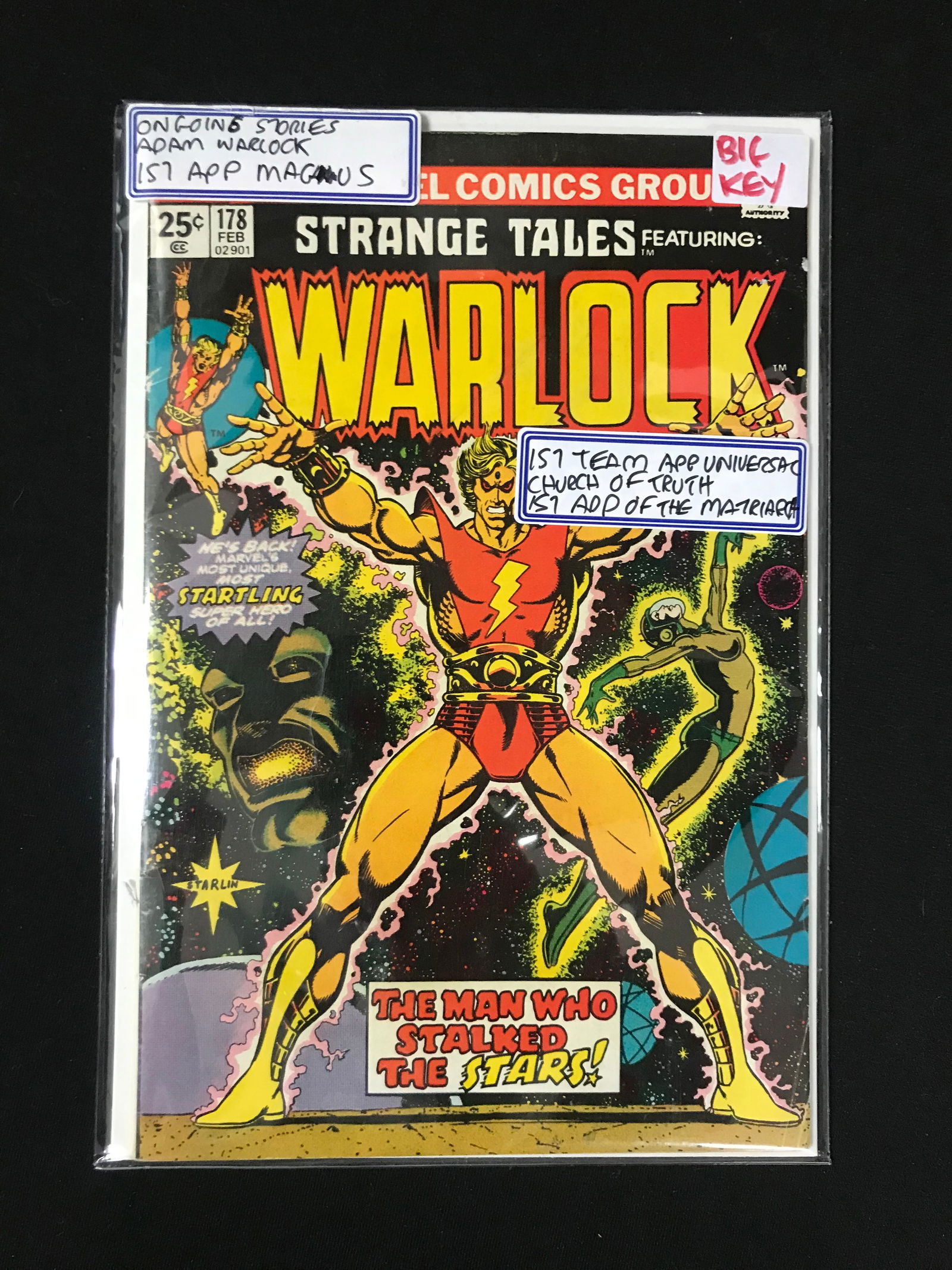 MARVEL COMICS NO.178 STRANGE TALES FEAT WARLOCK (1 of 1)