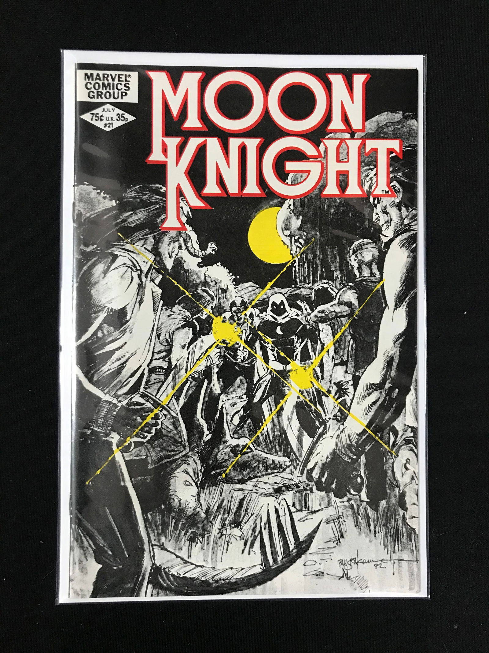 MARVEL COMICS NO.21 MOON KNIGHT (1 of 1)