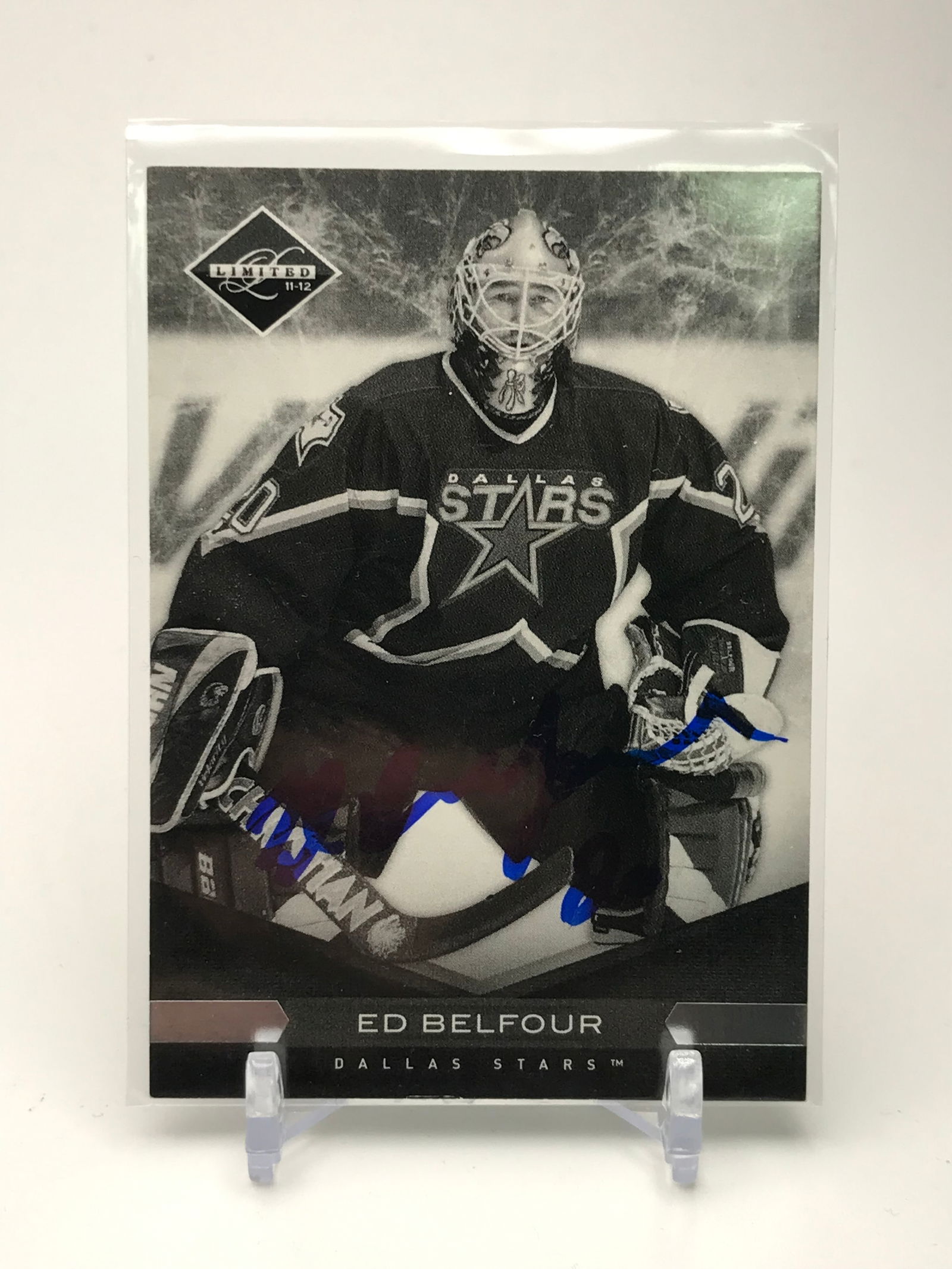 ED BELFOUR SIGNED NHL TRADING CARD GCG COA (1 of 2)
