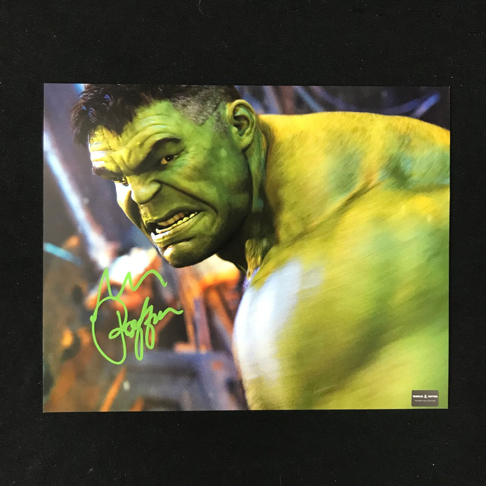 MARK RUFFALO SIGNED 'HULK' PHOTO WORK AUTOS COA (1 of 1)