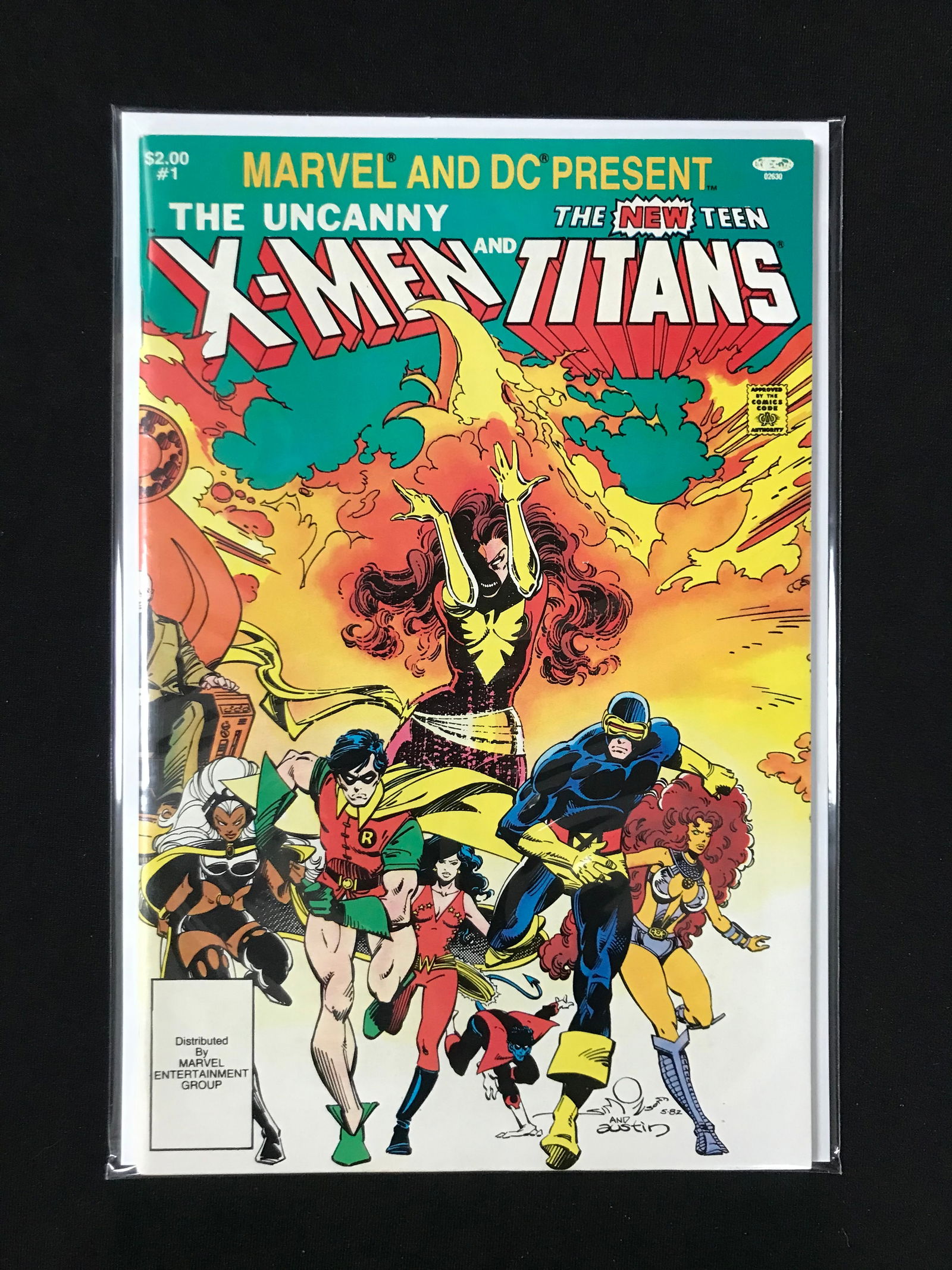 MARVEL AND DC COMICS NO.1 THE UNCANNY X-MEN AND THE NEW TEEN TITANS (1 of 1)