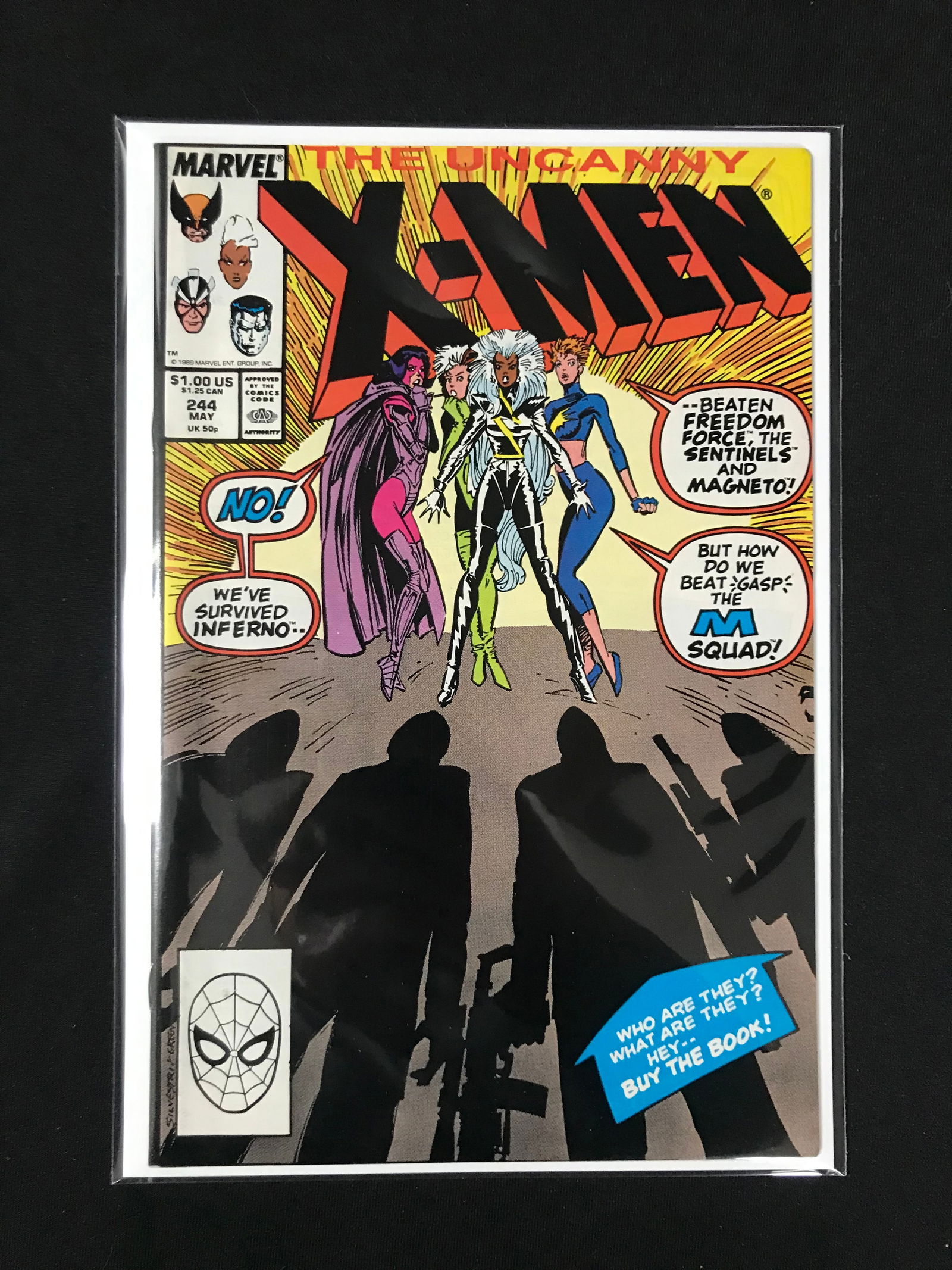 MARVEL COMICS NO.244 THE UNCANNY X-MEN: Prices are in Canadian dollars