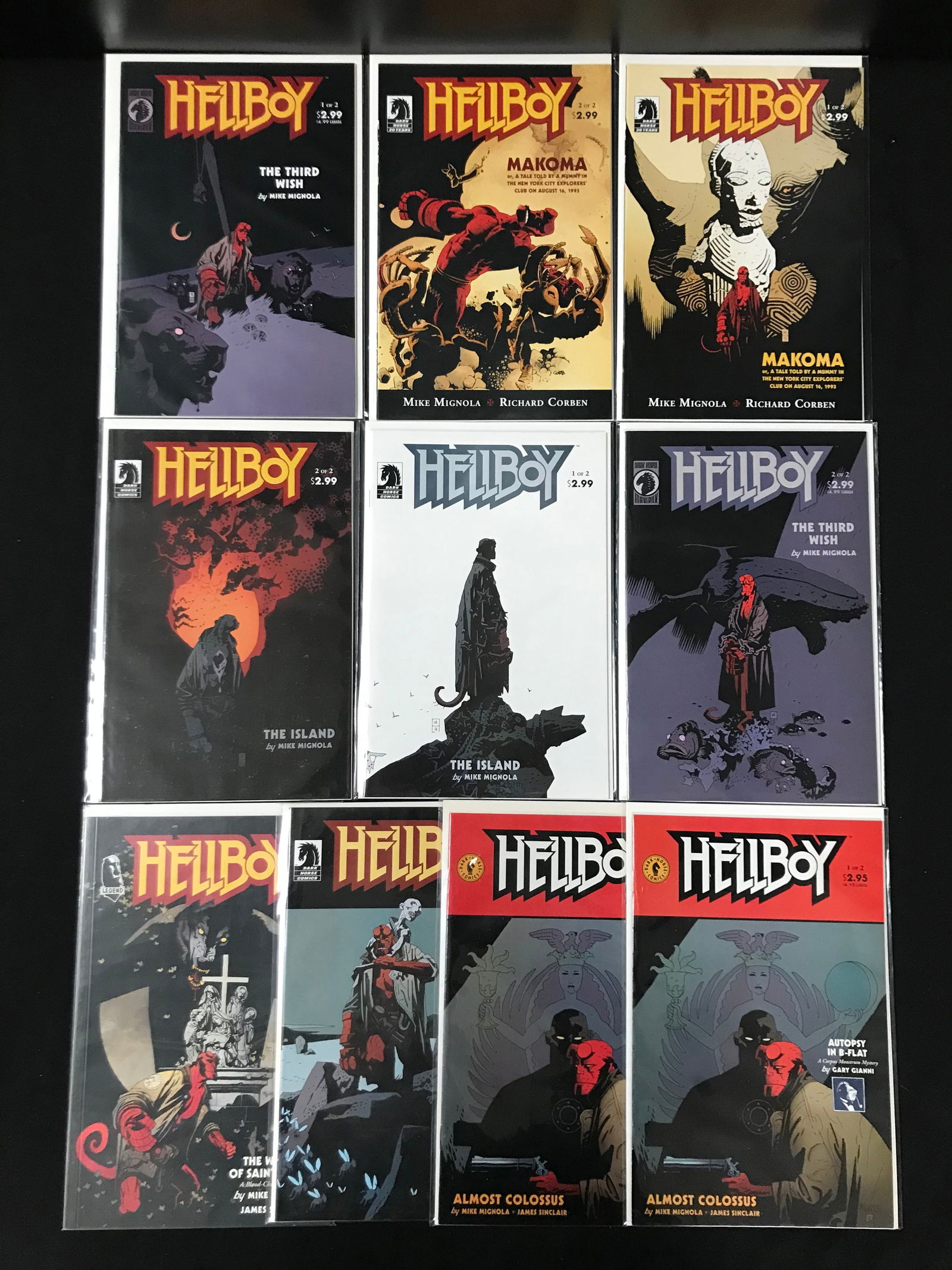 LOT OF 10 HELLBOY COMICS (DARK HORSE COMICS) (1 of 1)