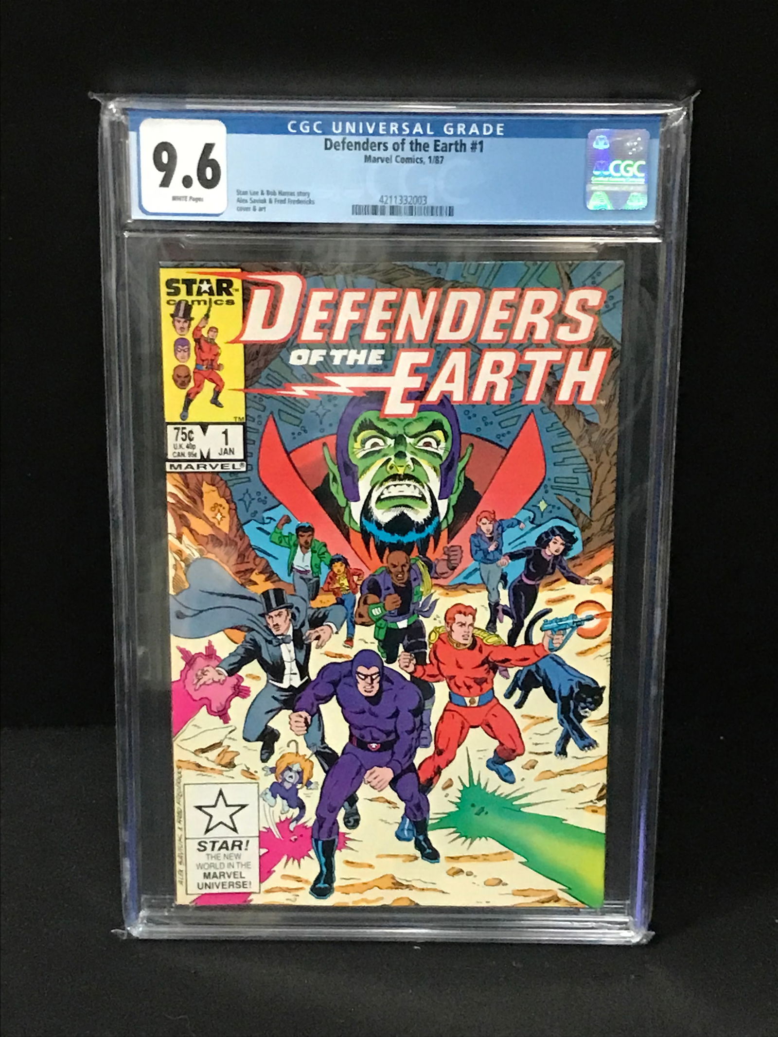 MARVEL COMICS NO.1 DEFENDERS OF THE EARTH CGC GRADED 9.6 (1 of 1)