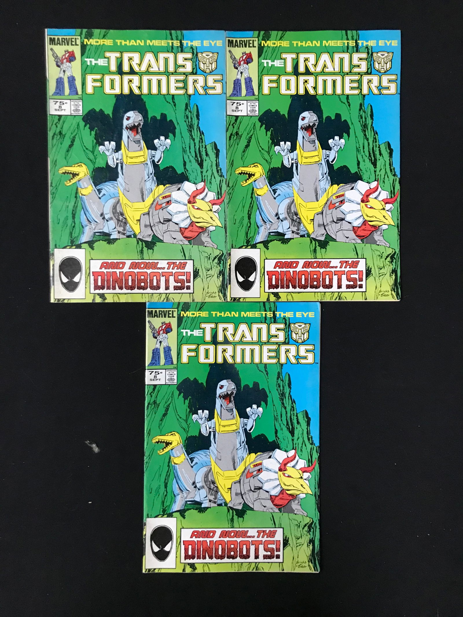 LOT OF 3 TRANSFORMERS COMICS (MARVEL COMICS) (1 of 1)