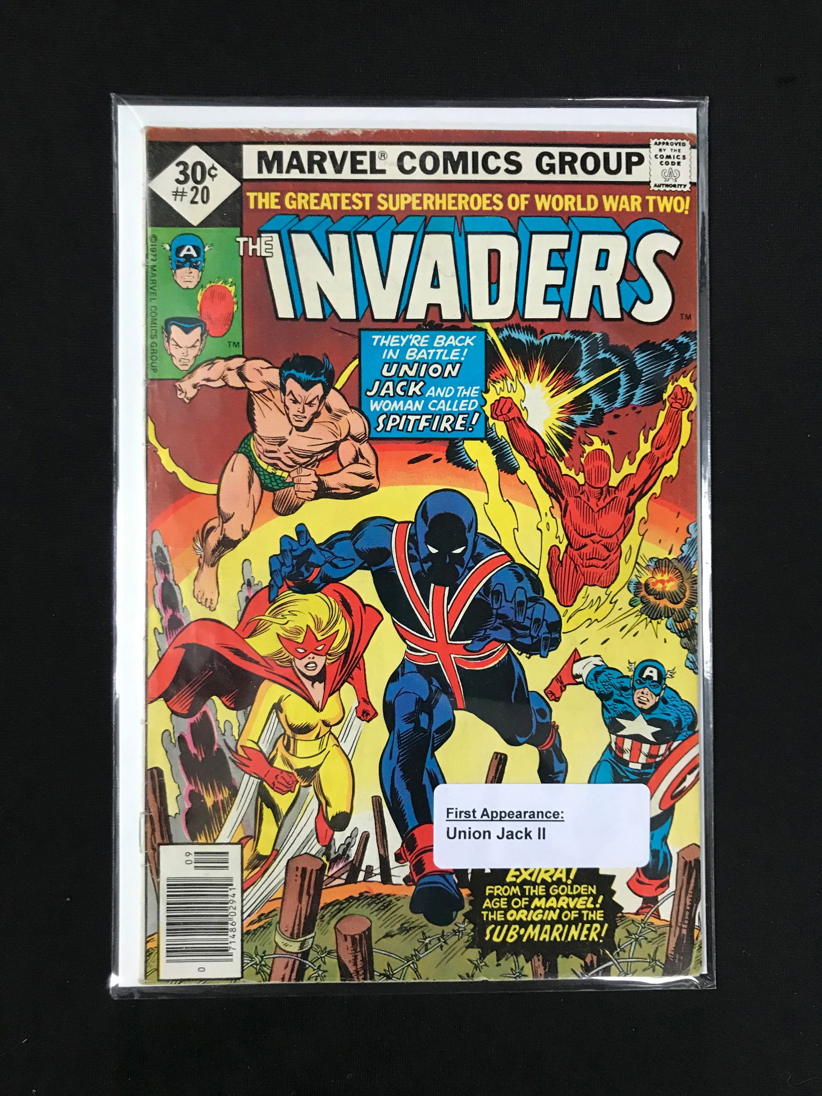 MARVEL COMICS NO.20 THE INVADERS: Prices are in Canadian dollars