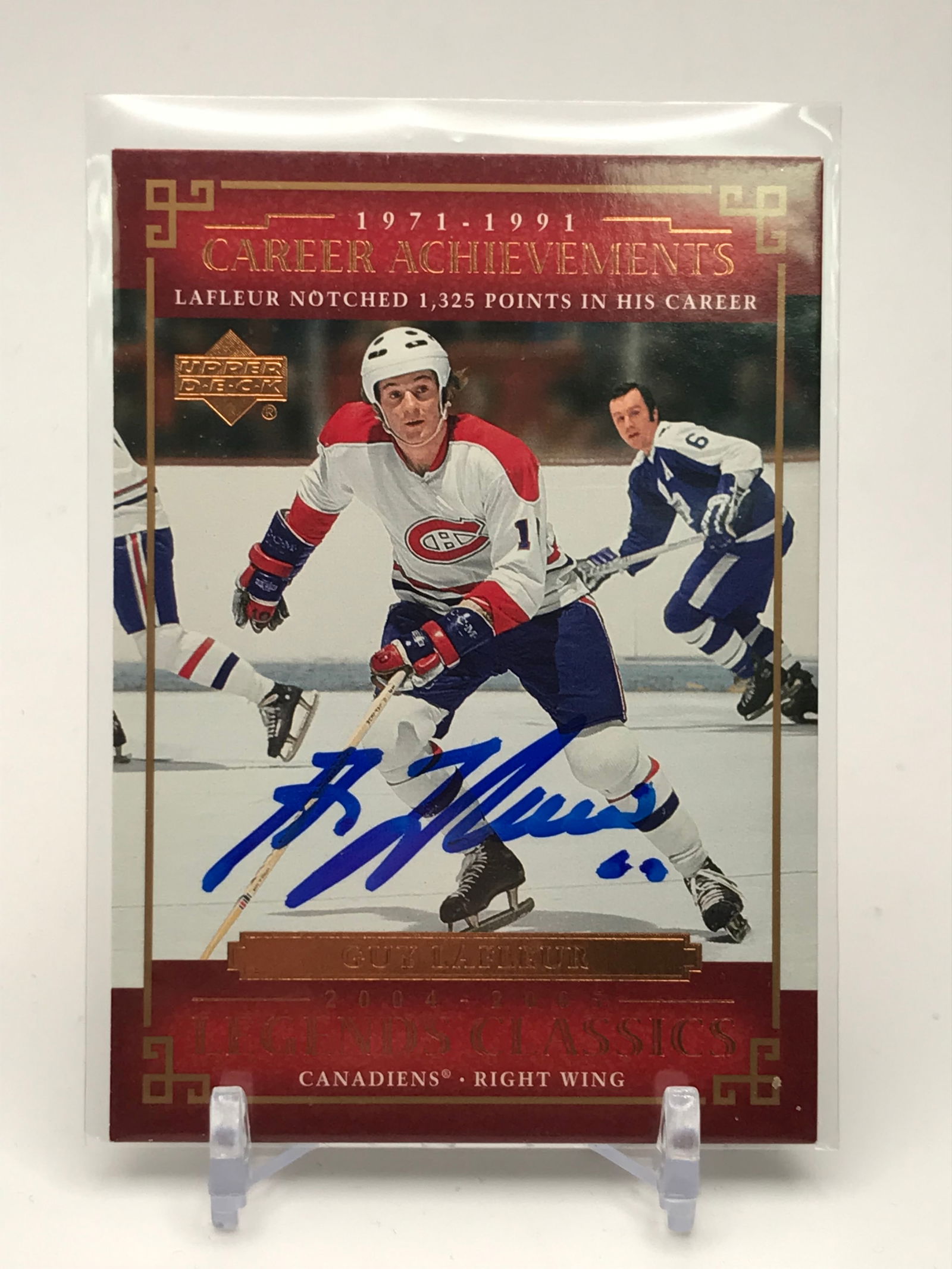 LA FLEUR SIGNED 04-05 LEGENDS CLASSIC UPPER DECK CARD (1 of 2)