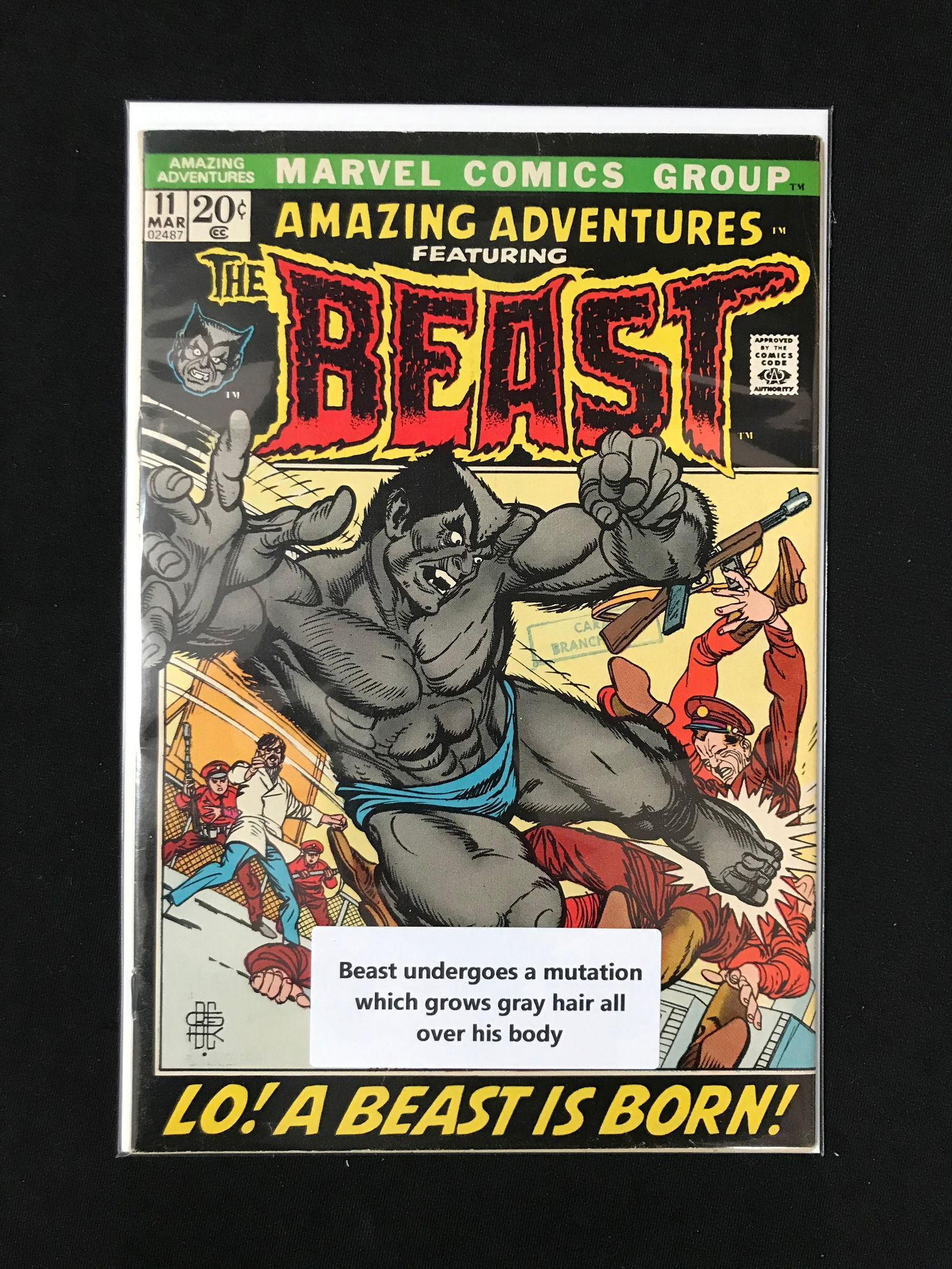 AMAZING ADVENTURES FEATURING THE BEAST #11 (MARVEL COMICS) (1 of 1)