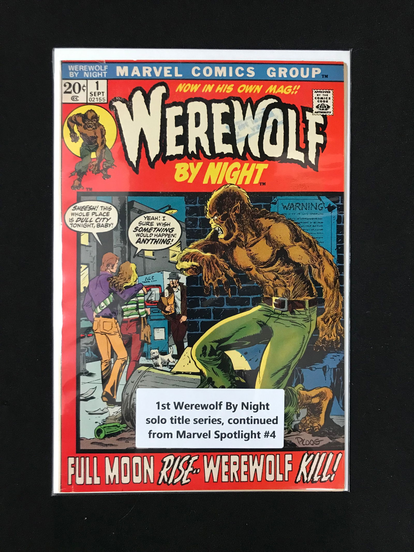 WEREWOLF BY NIGHT #1 (MARVEL COMICS) (1 of 1)