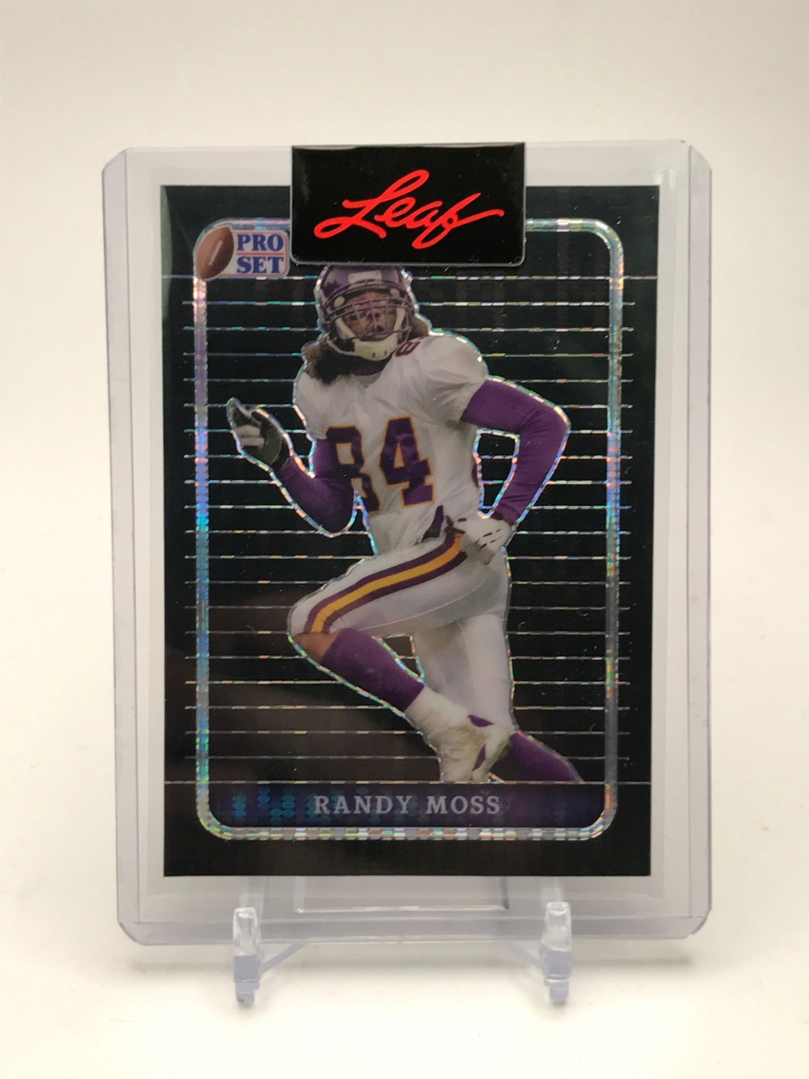 RANDY MOSS LEAF PRO SET 1/1 PRE PRODUCTION PROOF (1 of 2)