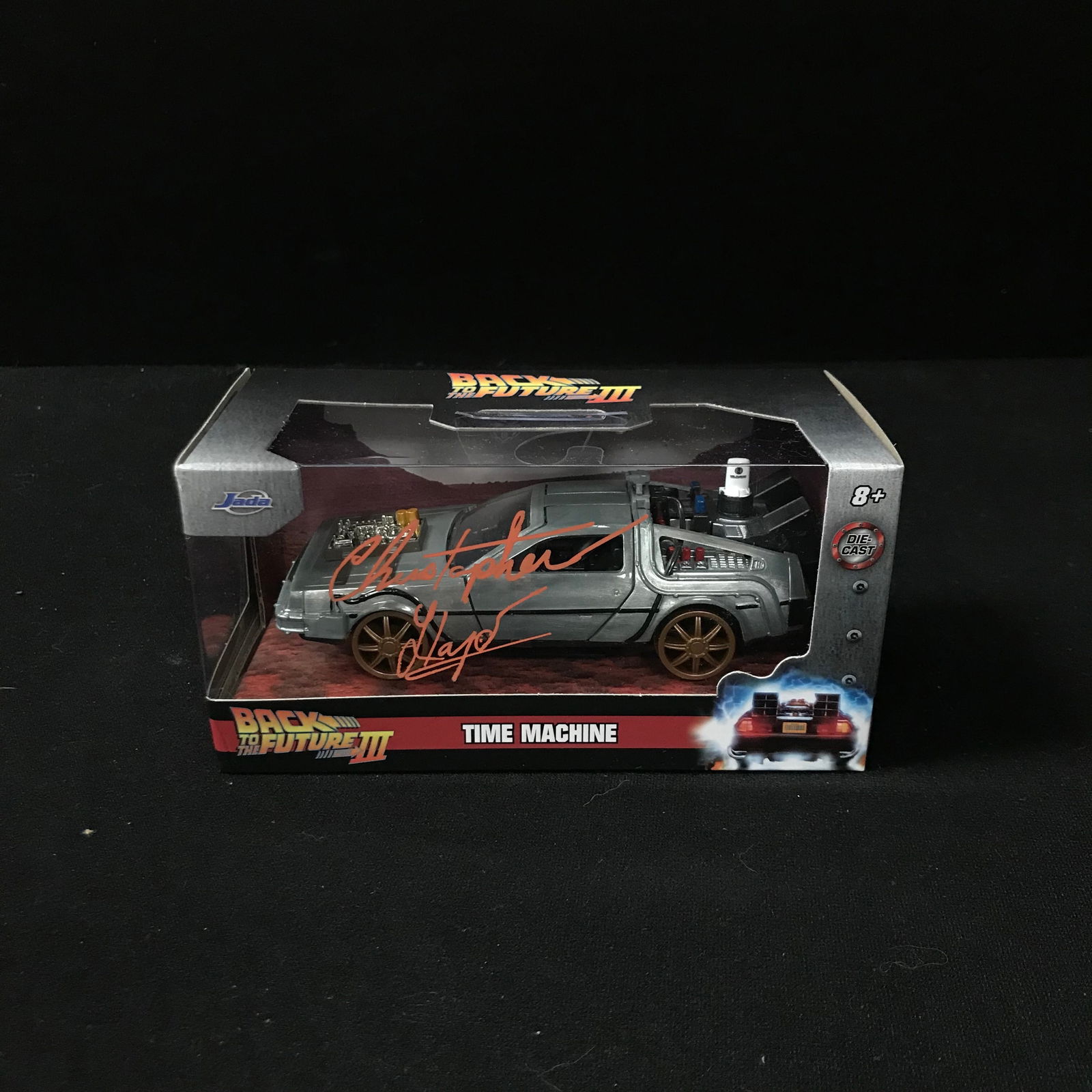 CHRISTOPHER LLOYD SIGNED DELOREAN TIME MACHINE (KB COA) (1 of 2)