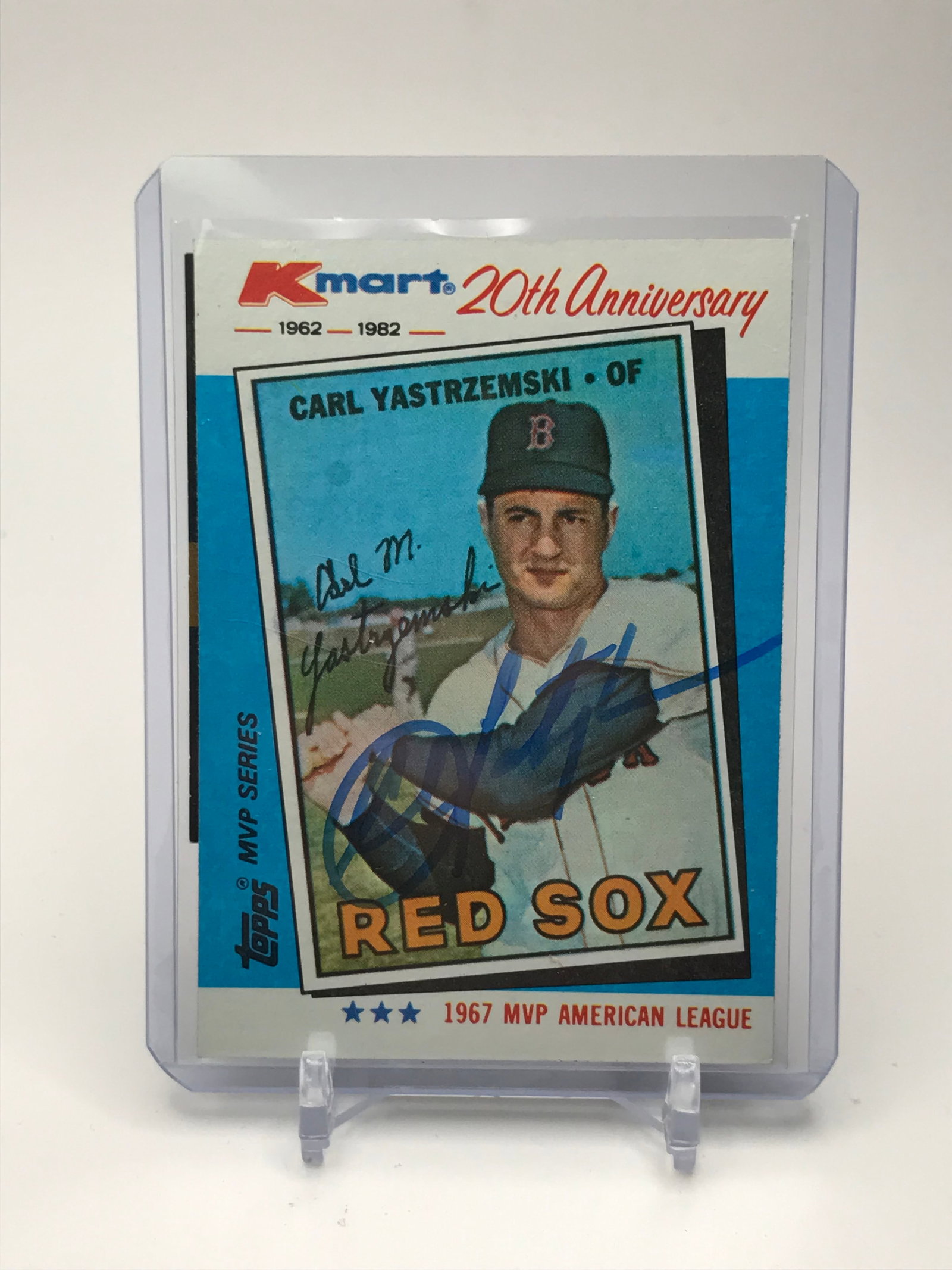 CARL YASTRZEMSKI SIGNED KMART 20TH ANNIVERSARY CARD - VS AUTOGRAPH AUTHENTIC COA: Prices are in Canadian dollars