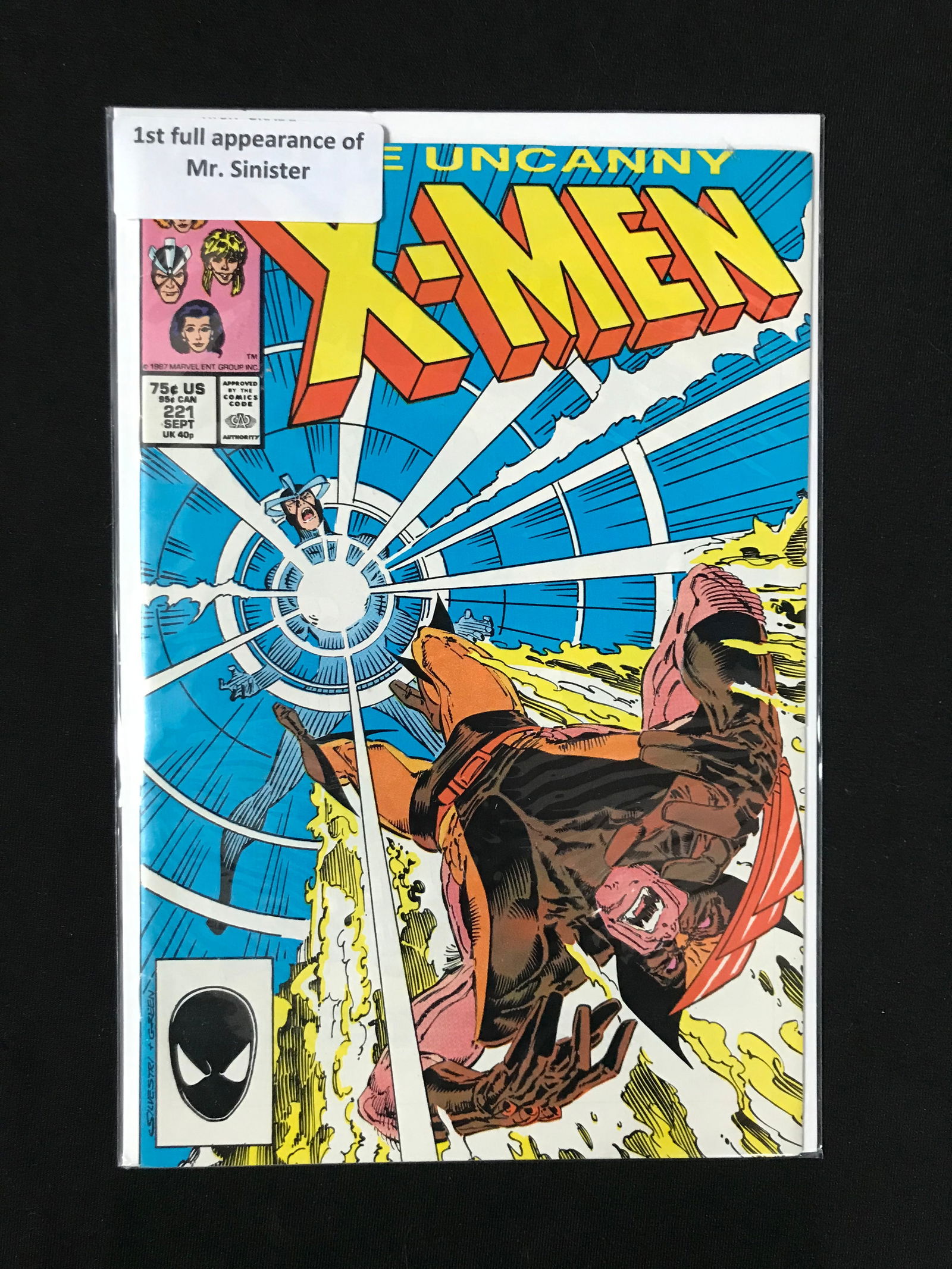 THE UNCANNY X-MEN #221 1ST APPEARANCE OF MR.SINISTER (MARVEL COMICS) (1 of 1)