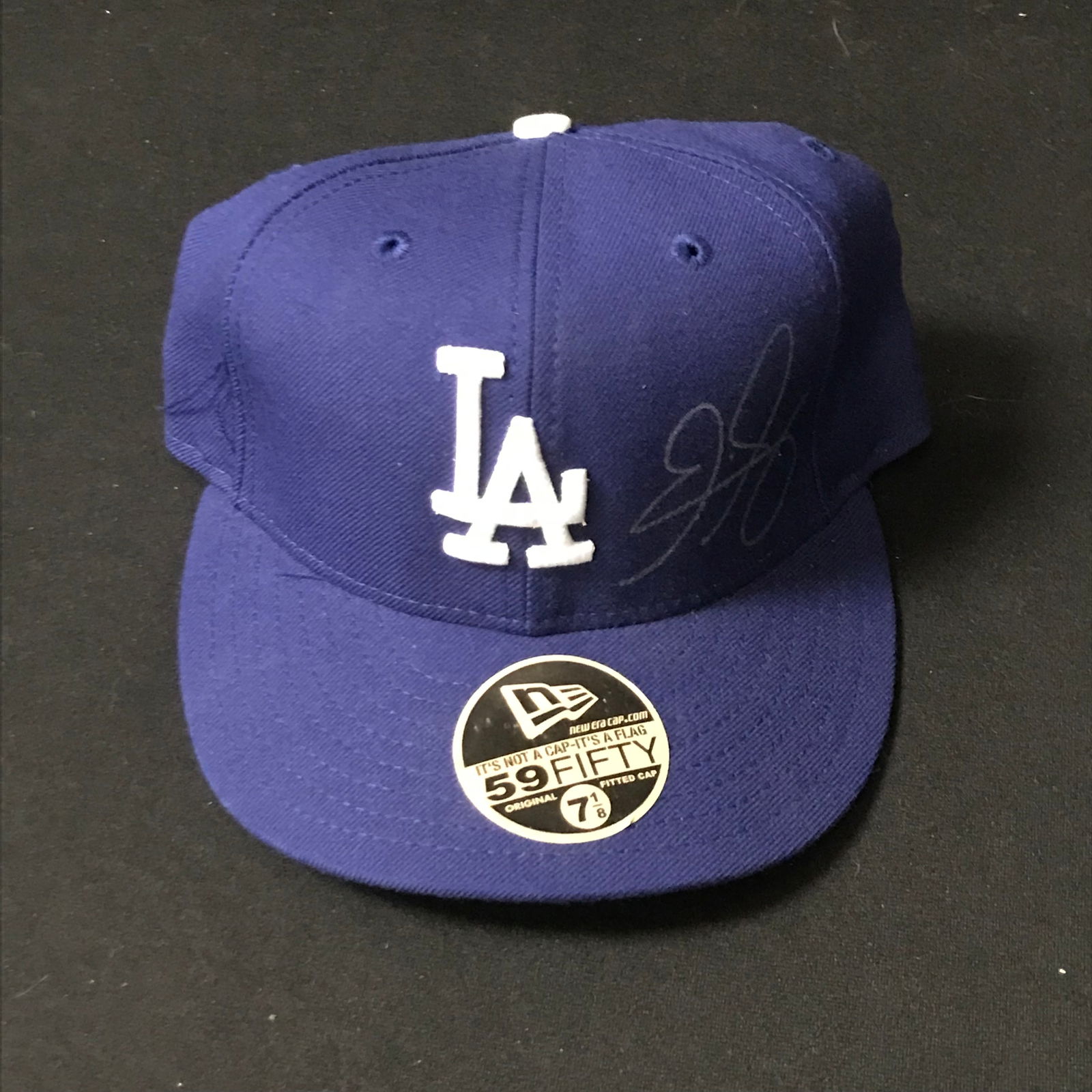 ERIC GAGNE SIGNED DODGERS HAT (1 of 1)