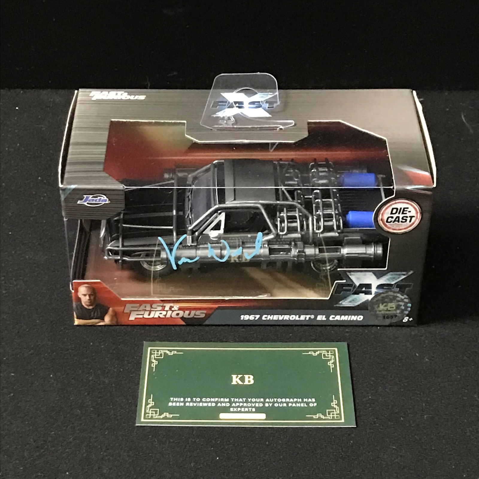 VIN DIESEL SIGNED EL CAMINO NEW IN BOX (KB COA) (1 of 1)
