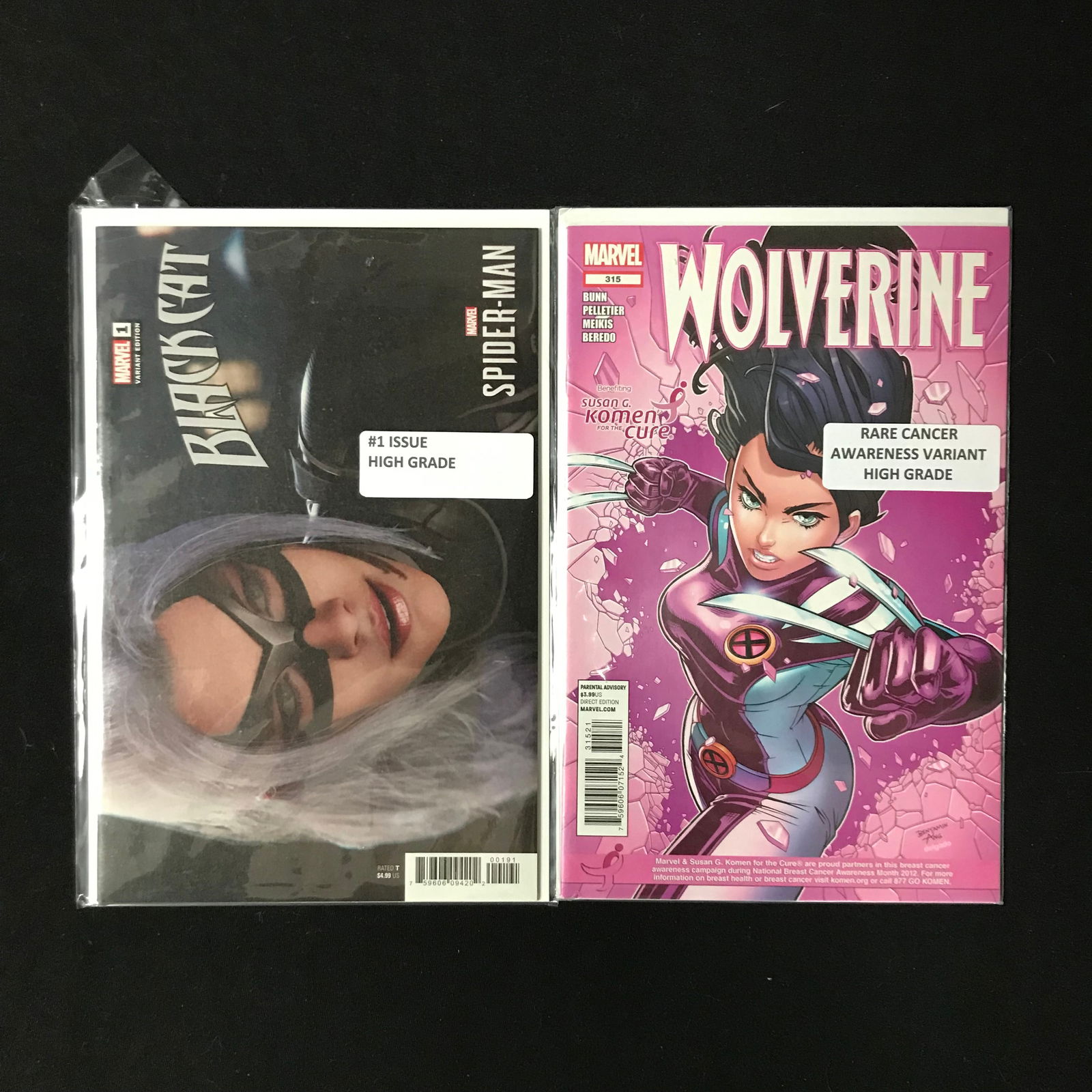 2 COMICS BLACK CAT #1 AND WOLVERINE #315 (MARVEL COMICS) (1 of 1)