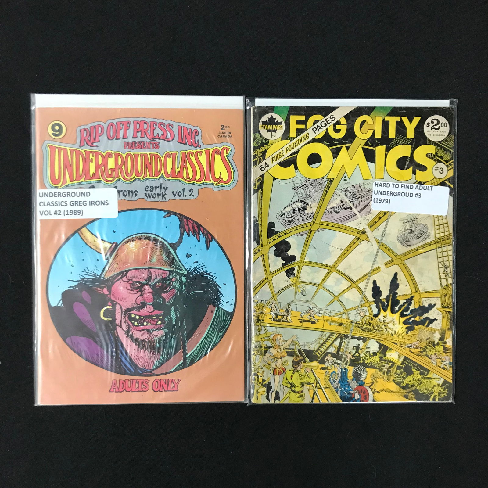 2 COMICS - UNDERGROUND CLASSICS VOL 2 AND FOG CITY COMICS #3 (MULTIPLE PUBLISHERS) (1 of 1)
