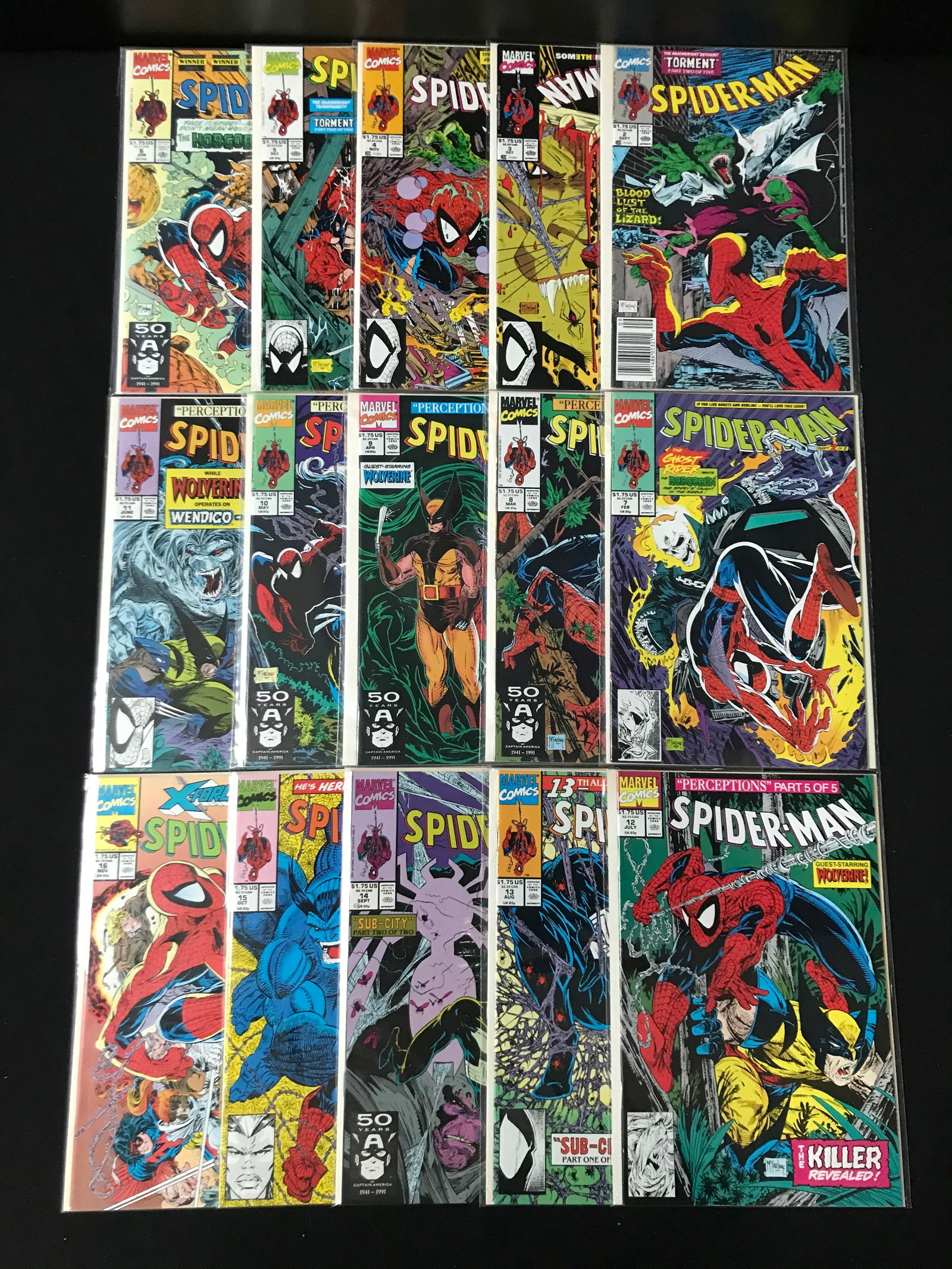 LOT OF 15 SPIDERMAN COMICS (MARVEL COMICS) (1 of 1)