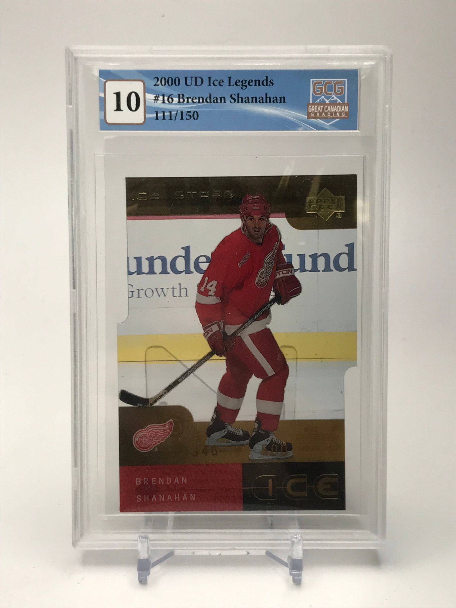 2000 BRENDAN SHANAHAN UPPER DECK CARD 111/150 (GCG GRADED 10): Prices are in Canadian dollars