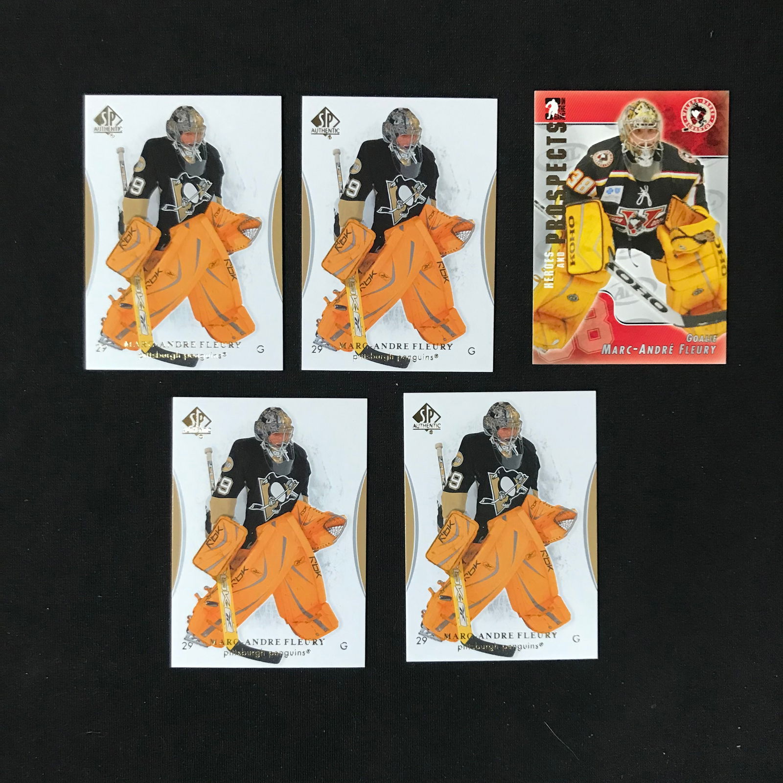 LOT OF 5 MARC-ANDRE FLEURY HOCKEY CARDS (1 of 1)