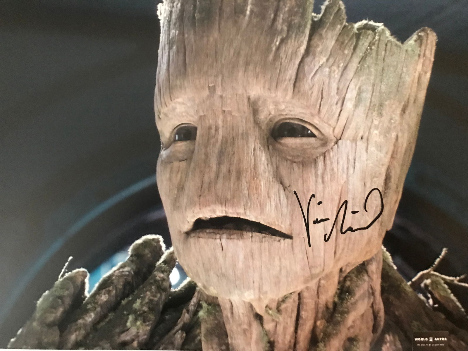 VIN DIESEL SIGNED 'GROOT' 8X10 PHOTO WORLD AUTOS COA (1 of 1)