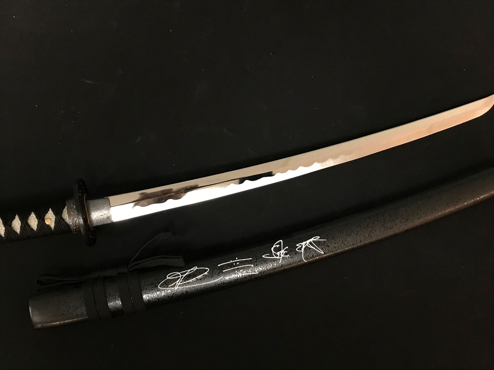 RAY PARK SIGNED AND INSCRIBED 'SNAKE EYES' SAMURAI SWORD WWOC COA (1 of 2)