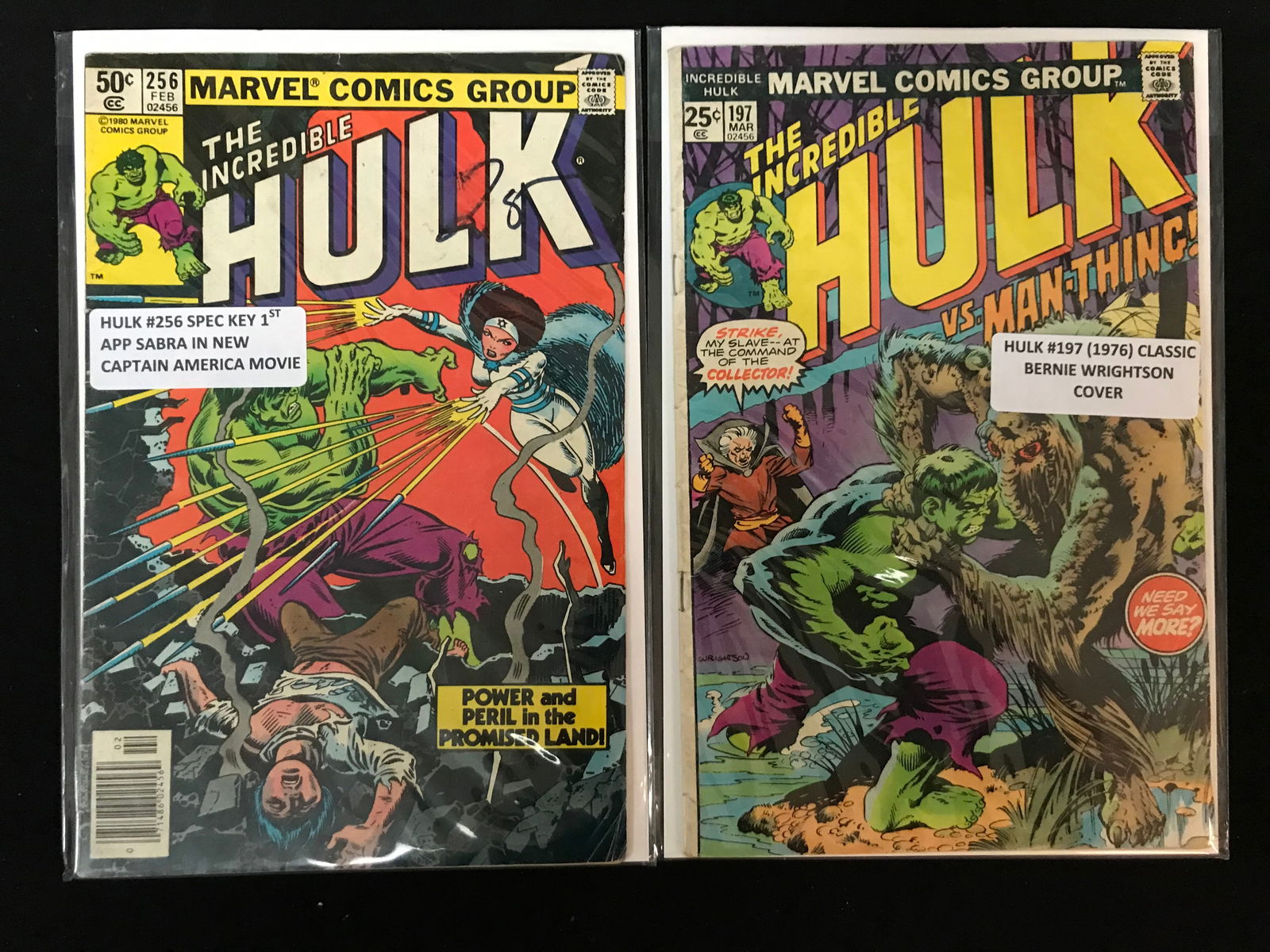 LOT OF 2 INCREDIBLE HULK COMICS (MARVEL COMICS) (1 of 1)
