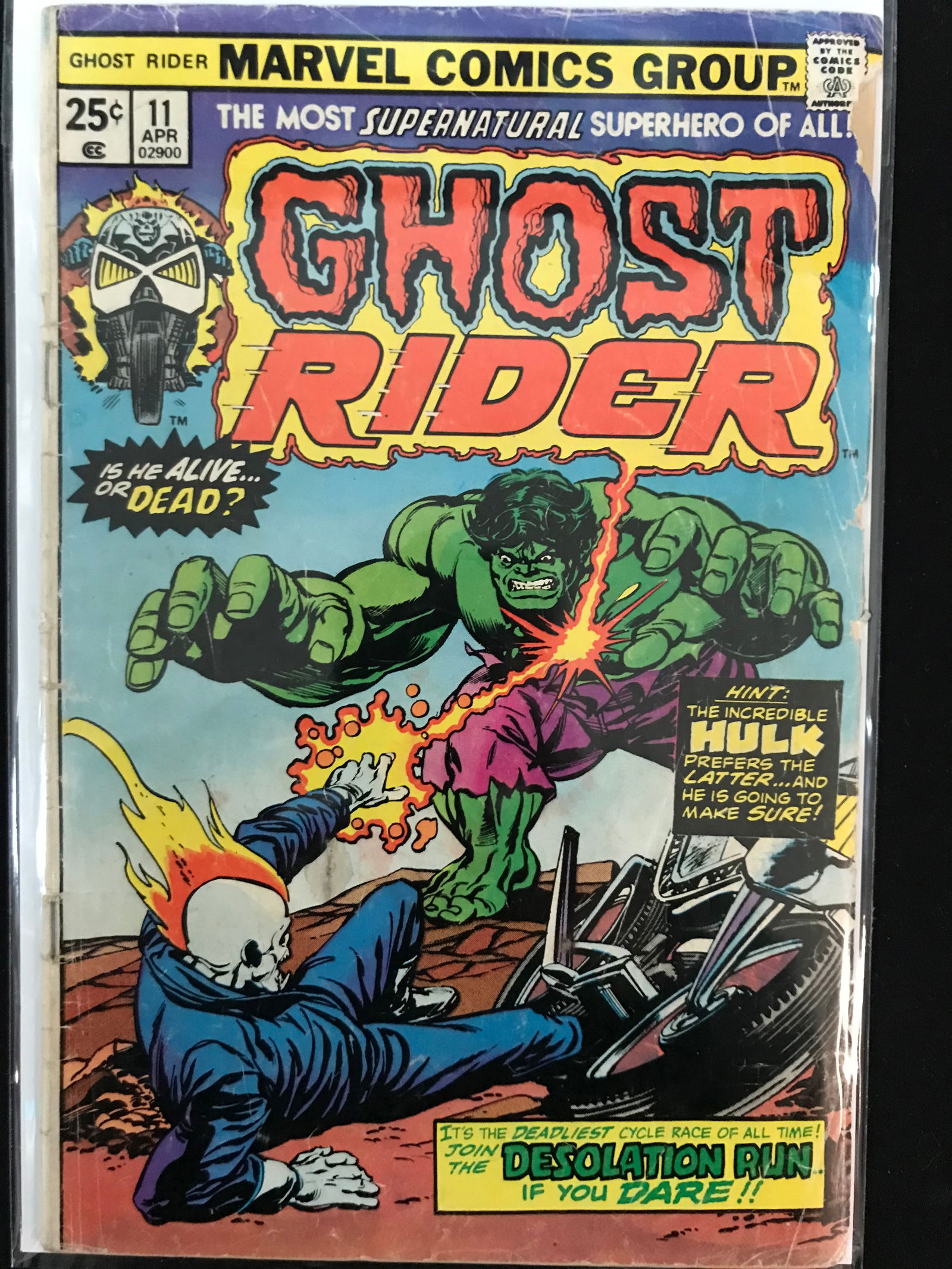 MARVEL COMICS NO.11 GHOST RIDER (1 of 1)
