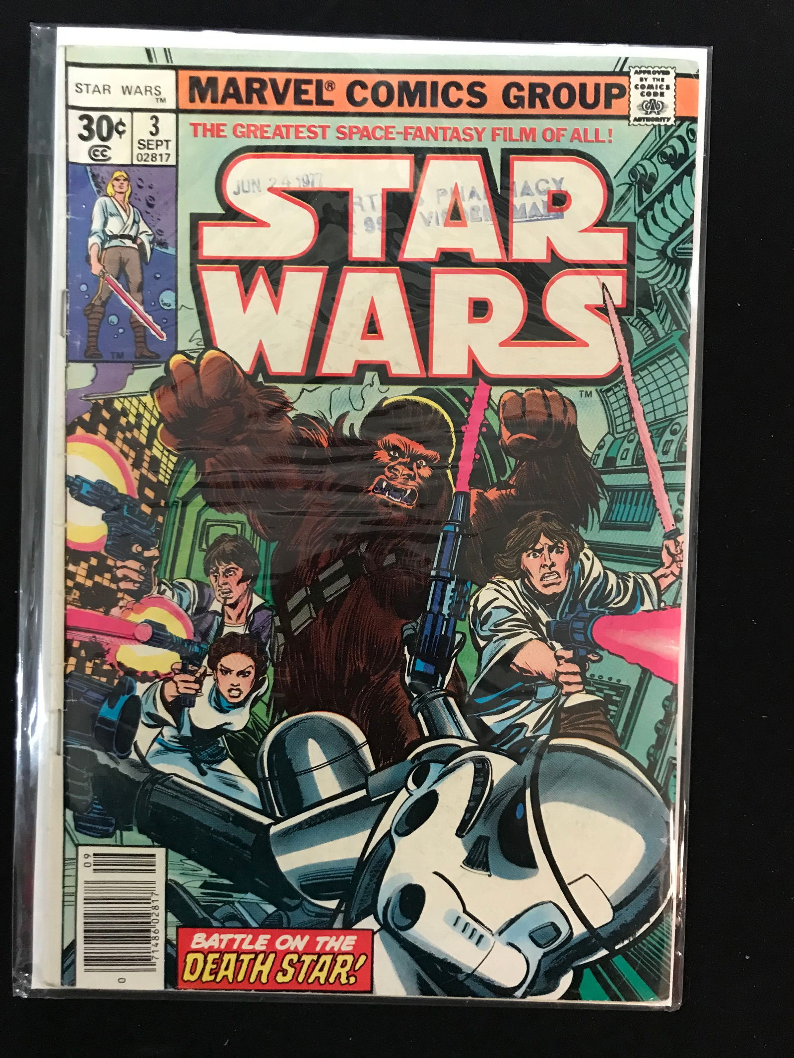 MARVEL COMICS NO.3 STAR WARS (1 of 1)