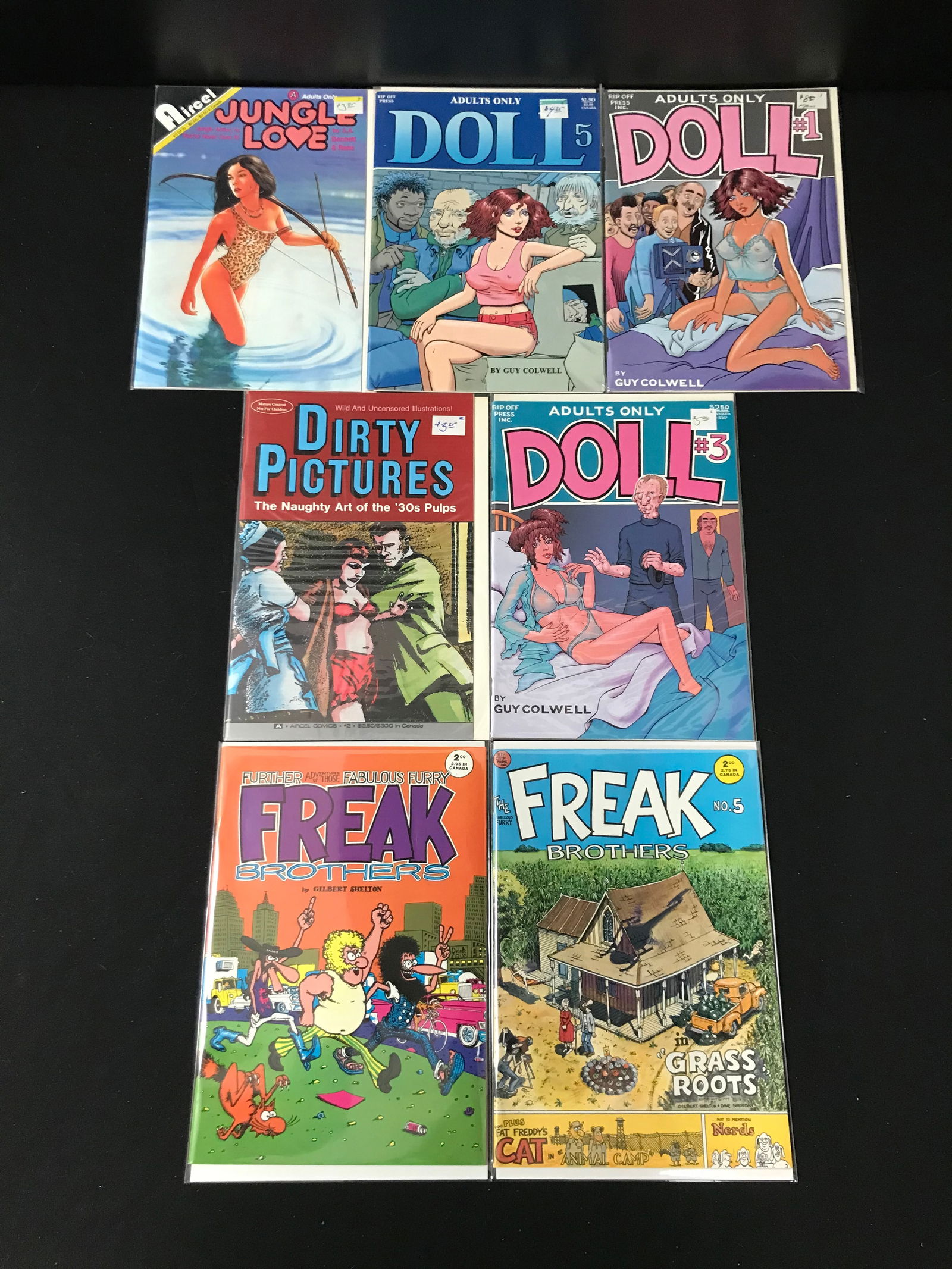 LOT OF 7 ADULT COMICS (VARIOUS PUBLISHERS) (1 of 1)