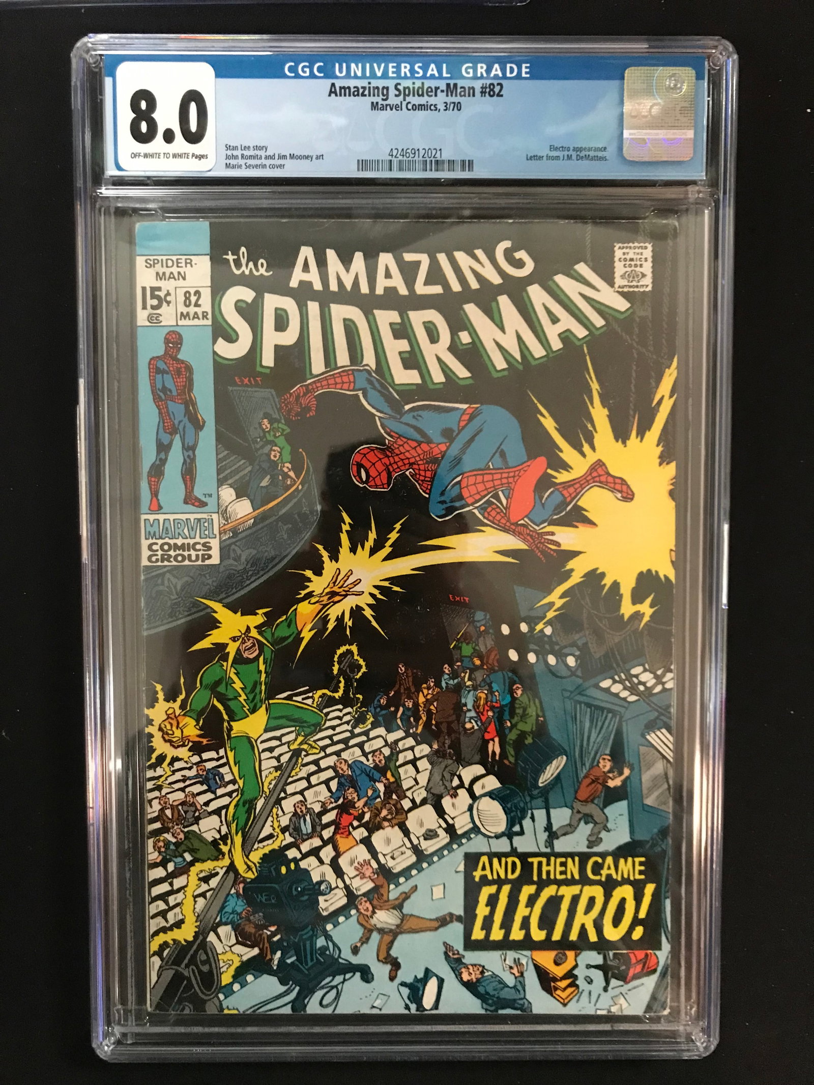 MARVEL COMICS NO.82 THE AMAZING SPIDERMAN (CGC GRADED 8.0) (1 of 1)