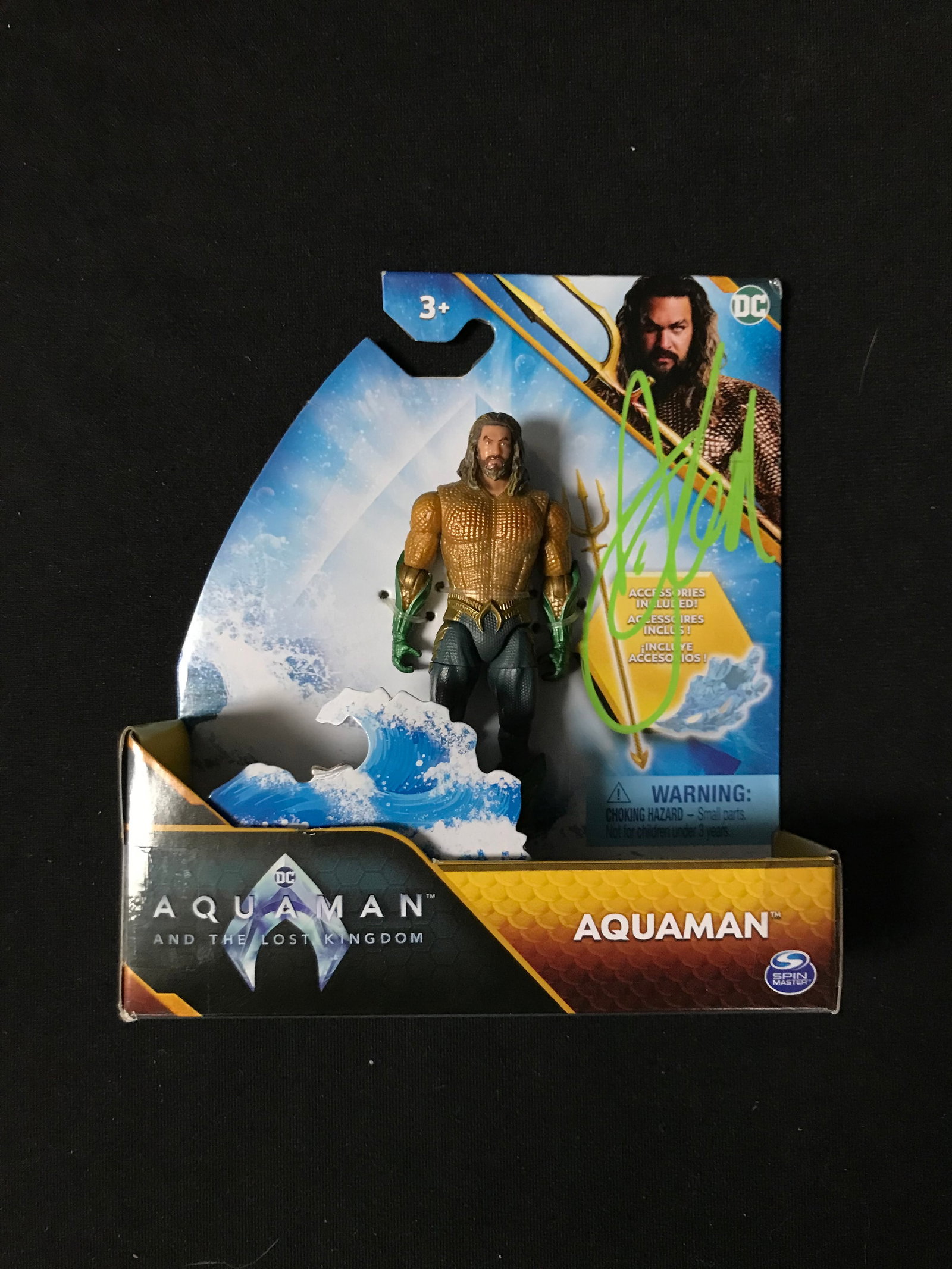 JASON MAMOA SIGNED "AQUAMAN" ACTION FIGURE (KB COA) (1 of 1)