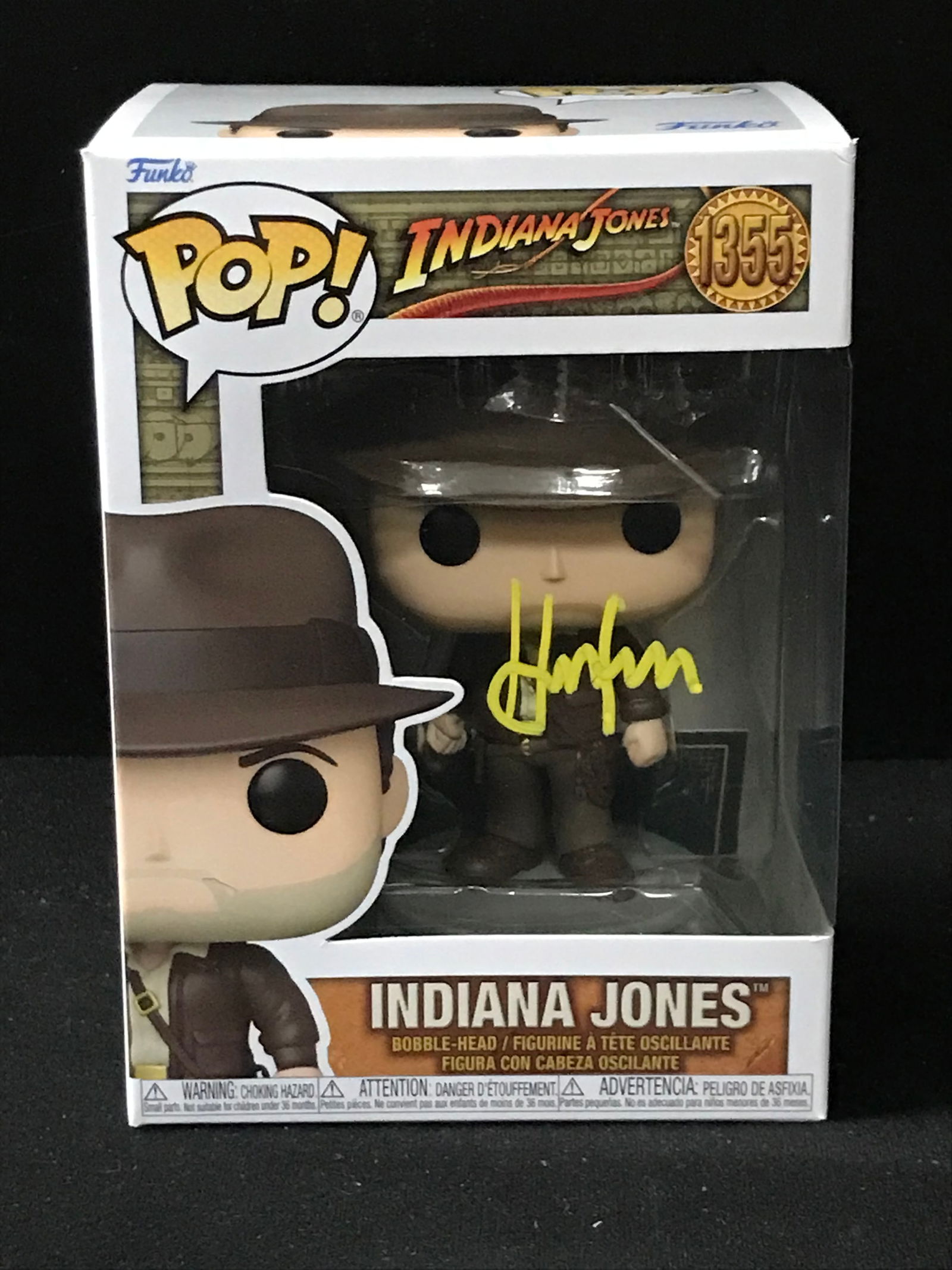 HARRISON FORD SIGNED "INDIANA JONES" FUNKO POP! (KB AUTHENTICS COA) (1 of 2)