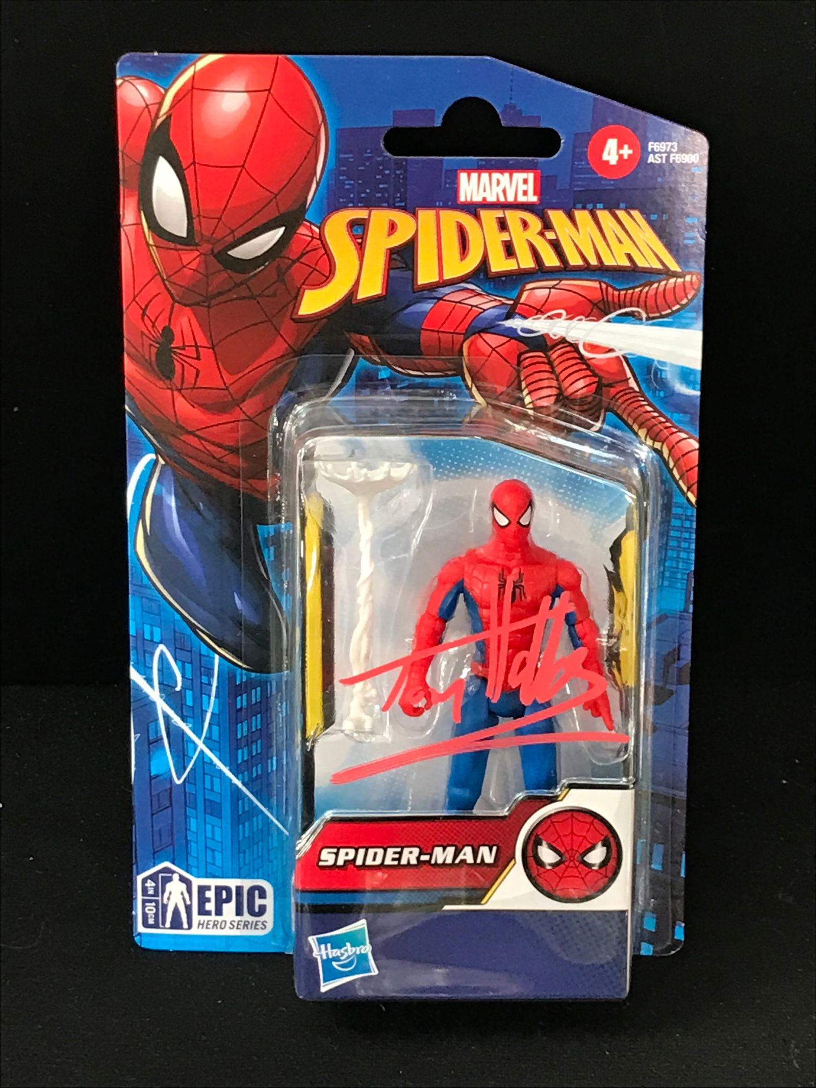 TOM HOLLAND SIGNED "SPIDERMAN" ACTION FIGURE (KB COA) (1 of 1)
