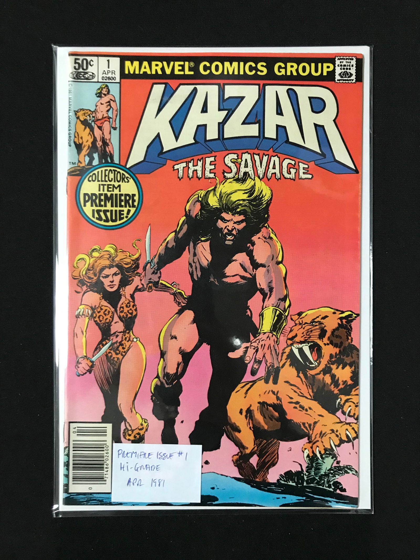 KAZAR THE SAVAGE #1 (MARVEL COMICS) (1 of 1)