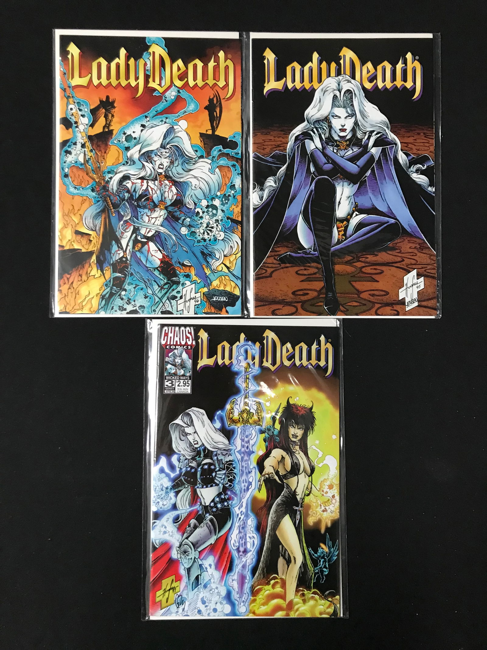LOT OF 3 LADY DEATH COMICS (1 of 1)