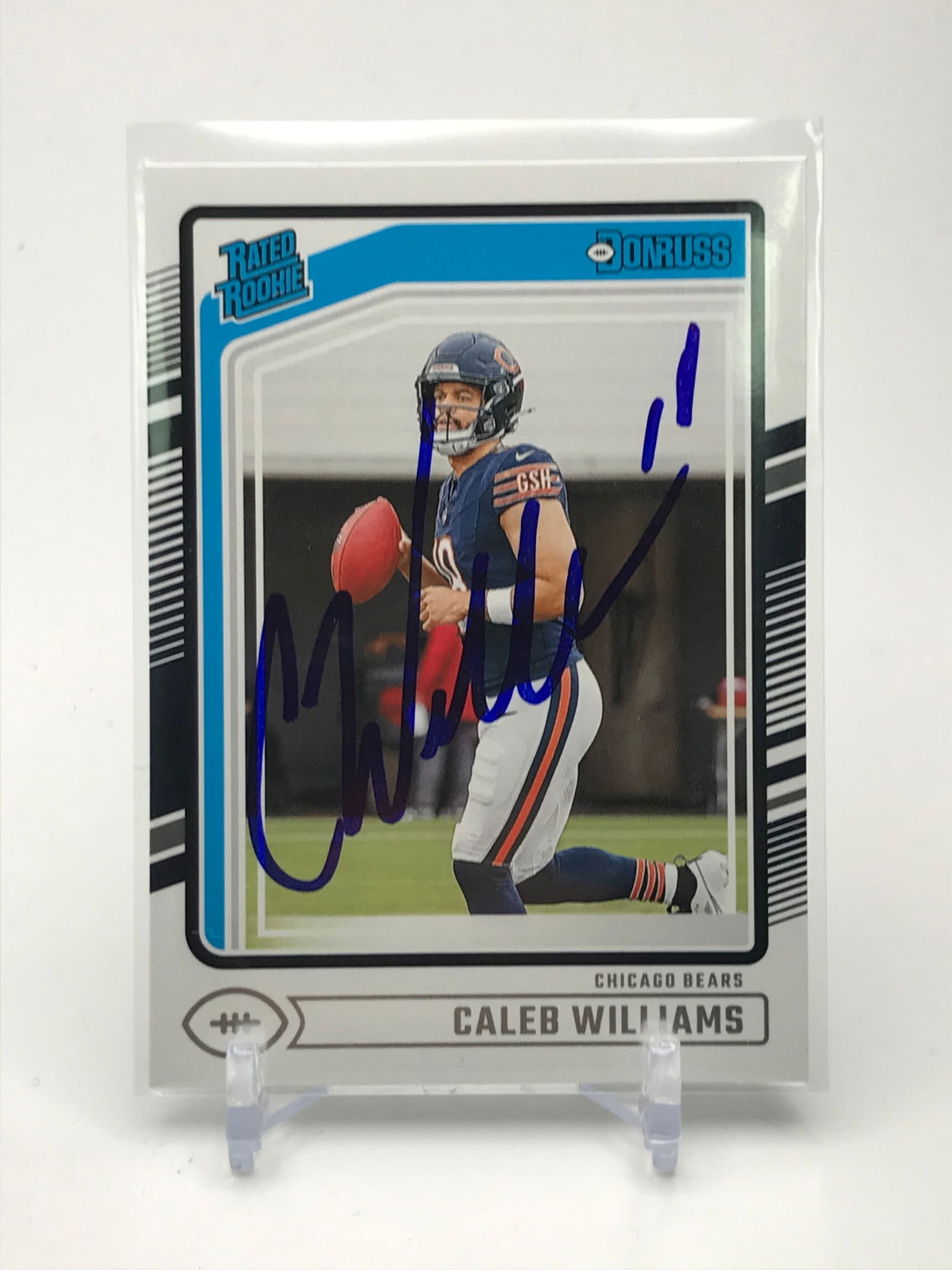 2024 CALEB WILLIAMS SIGNED PANINI-DONRUSS SIGNED ROOKIE CARD NO. 327 (1 of 2)