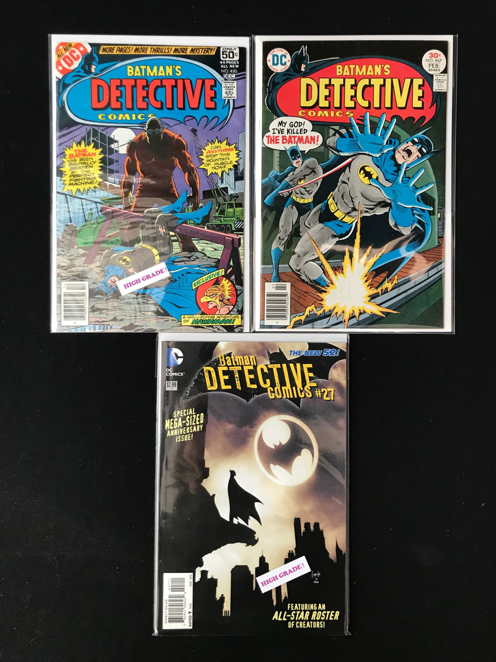 LOT OF 3 DETECTIVE COMICS (DC COMICS) (1 of 1)