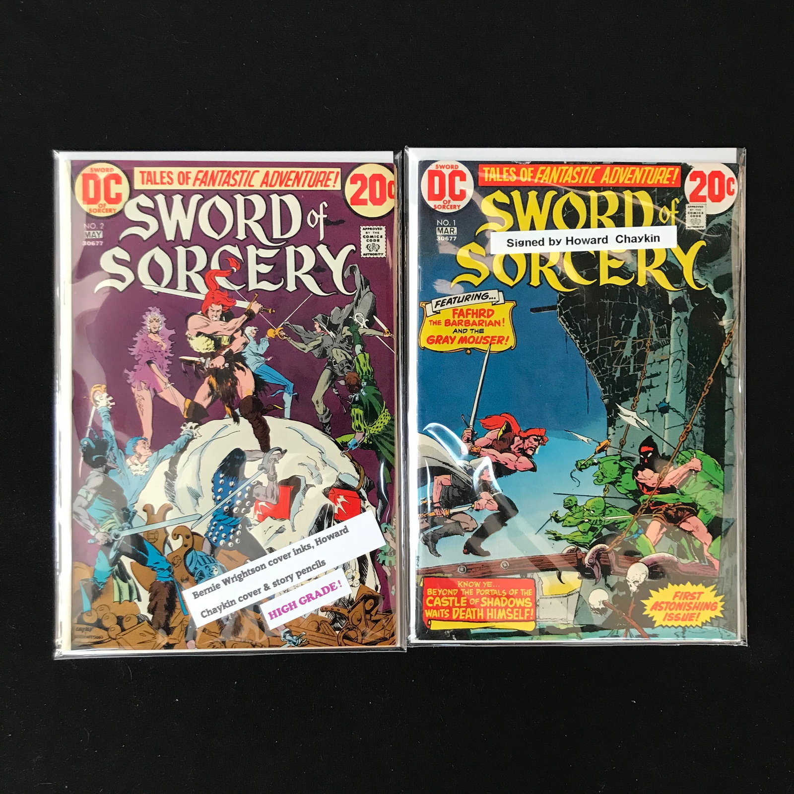 LOT OF 2 SWORD OF SORCERY COMICS (DC COMICS): Prices are in Canadian dollars