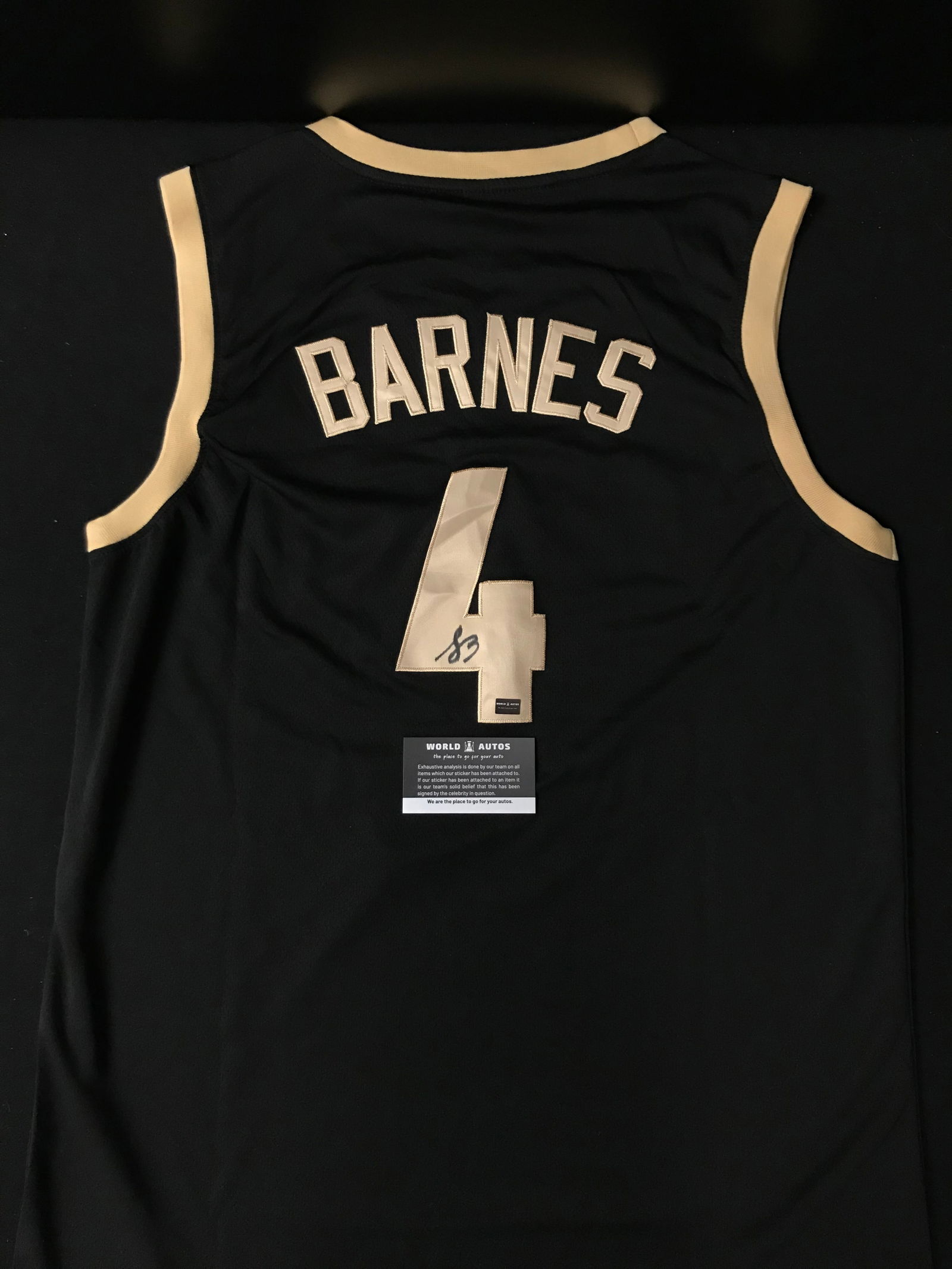 SCOTTIE BARNES SIGNED TORONTO RAPTORS WORLD AUTOS COA (1 of 3)