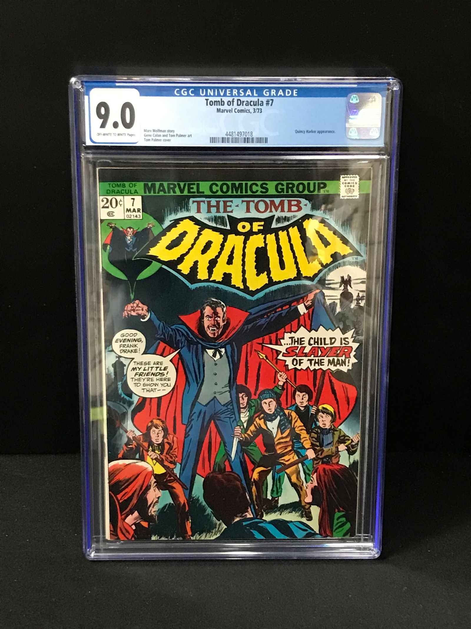 MARVEL COMICS NO.7 THE TOMB OF DRACULA CGC GRADED 9.0 (1 of 1)