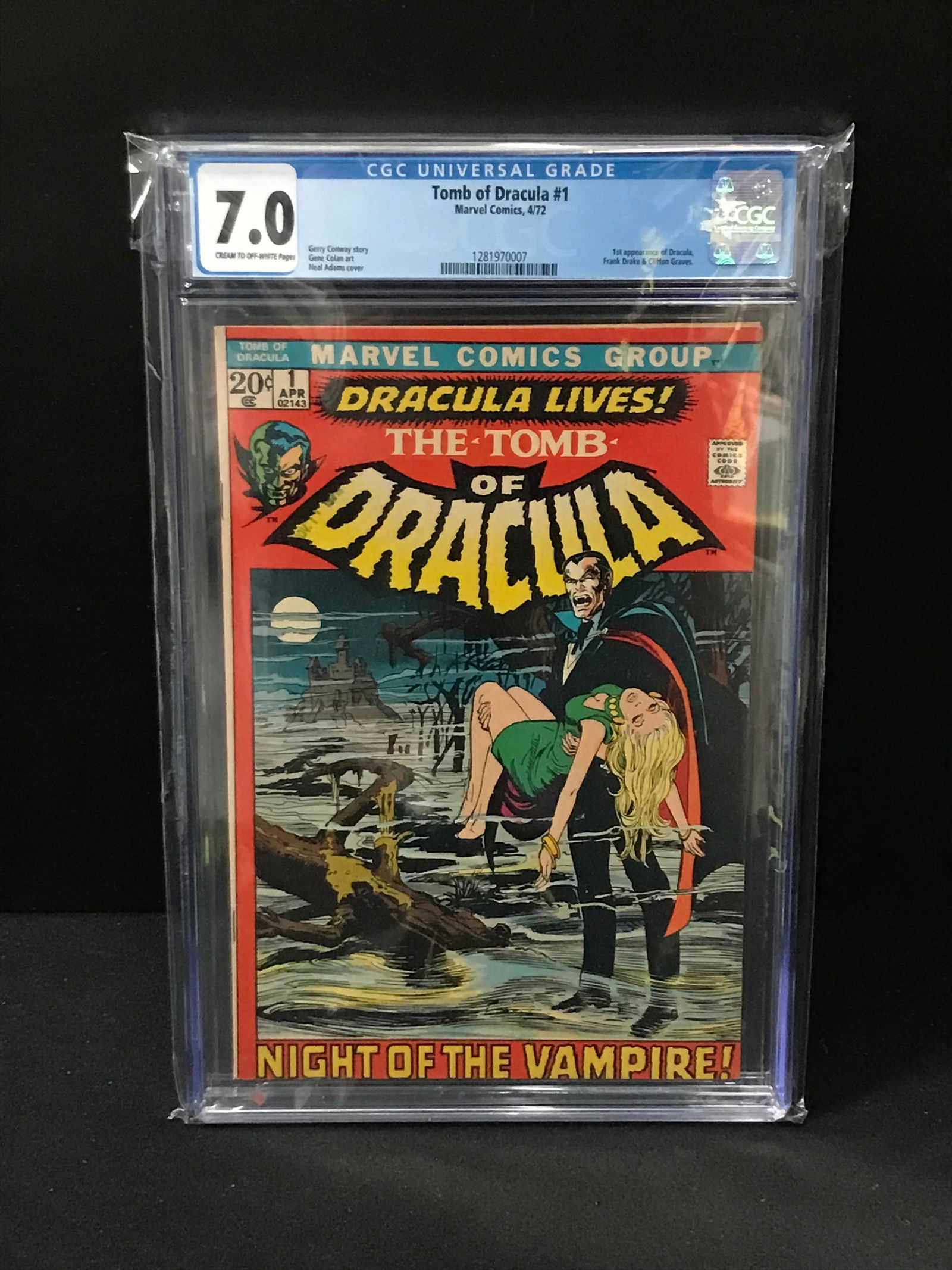 MARVEL COMICS NO.1 THE TOMB OF DRACULA CGC GRADED 7.0 (1 of 1)
