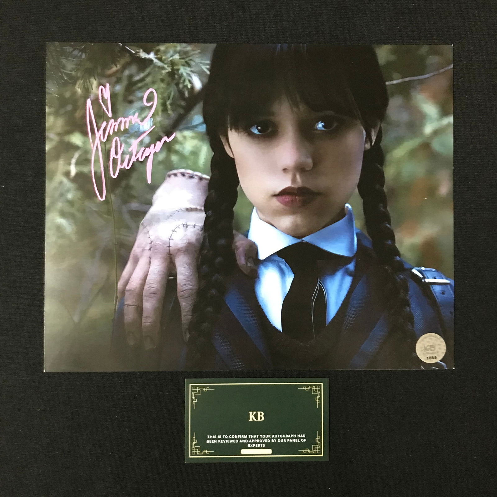 JENNA ORTEGA SIGNED "WEDNESDAY" 8X10 PHOTO (KB AUTHENTICS COA) (1 of 1)