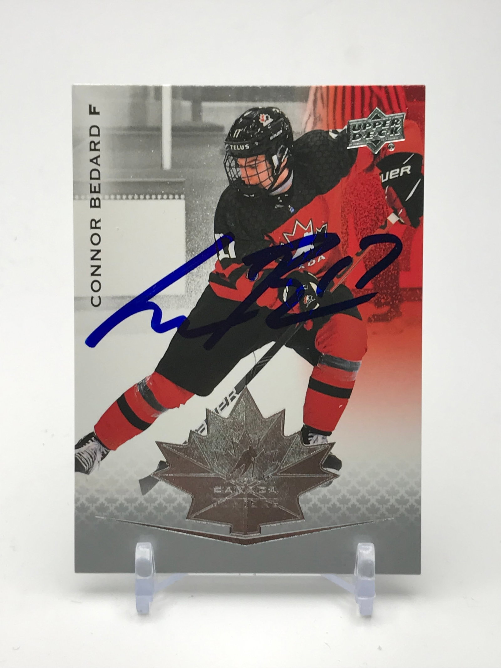 CONNOR BEDARD SIGNED TRADING CARD: Prices are in Canadian dollars