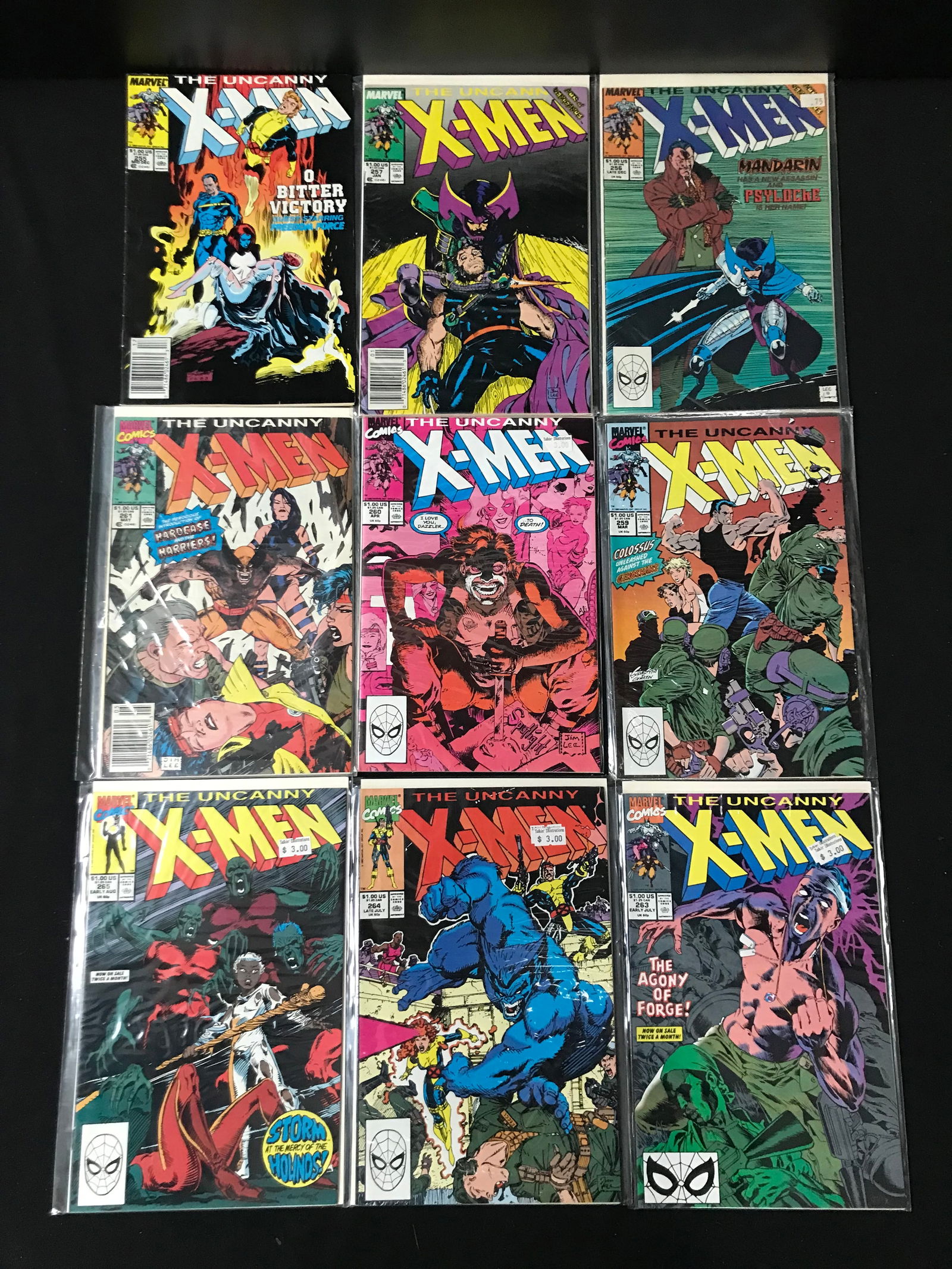LOT OF 9 X-MEN COMICS (MARVEL COMICS) (1 of 1)