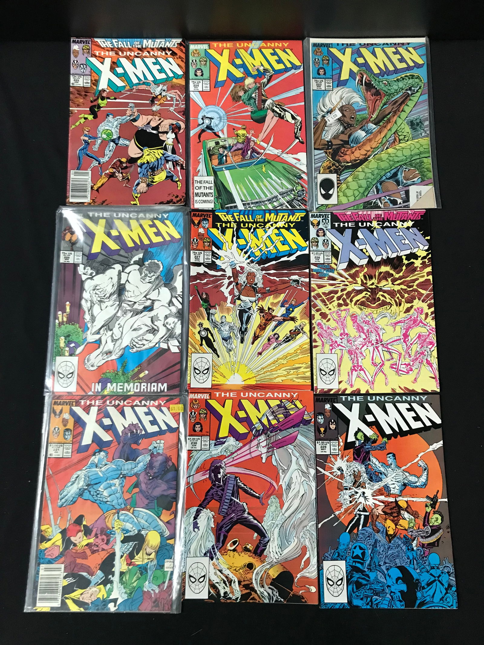 LOT OF 9 X-MEN COMICS (MARVEL COMICS) (1 of 1)