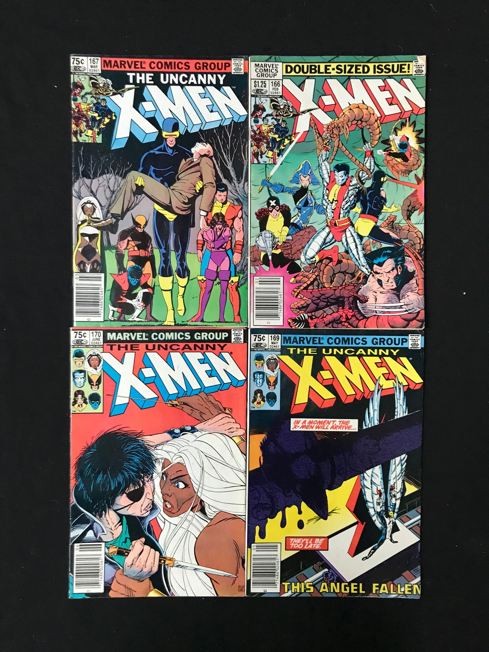 LOT OF 4 X-MEN COMICS (MARVEL COMICS): Prices are in Canadian dollars
